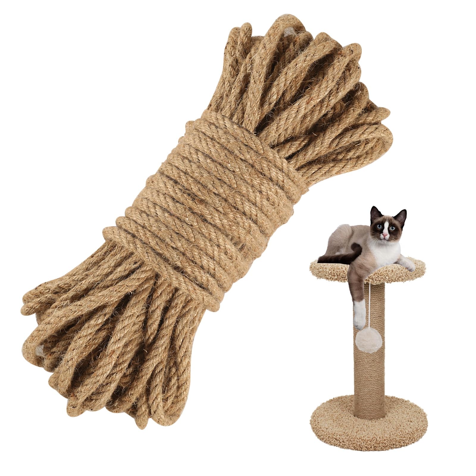 10mm Thick Natural Jute Rope 25m - Eco-Friendly Hemp Twine for DIY, Crafts & Garden-image-11e3c01c-b465-4368-ac56-f96aeb4161f1-54865