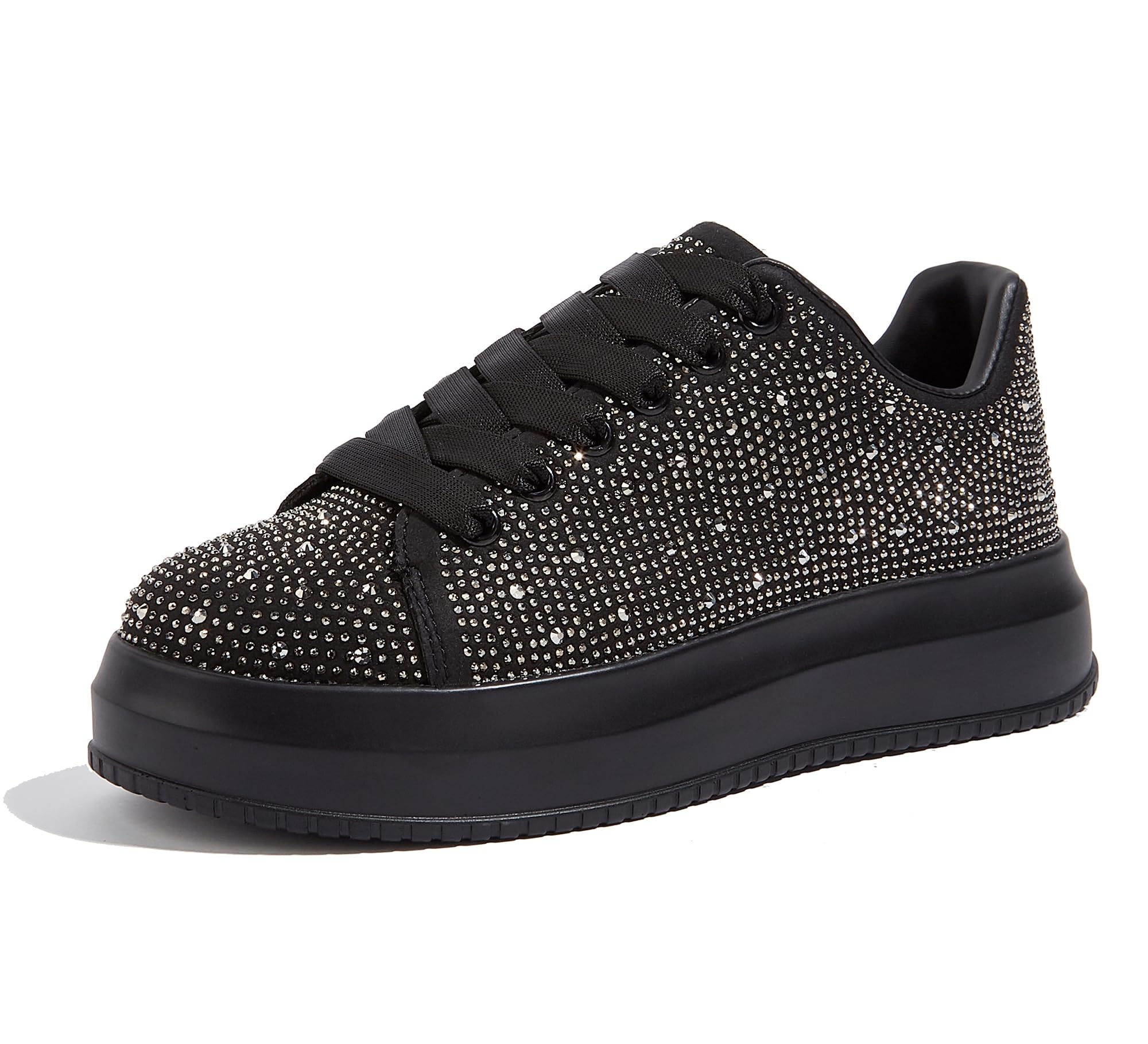 Women's Rhinestone Trainers - Black UK 3-image-7d371559-a231-48d5-8f26-b5a3d0c051ce-115966
