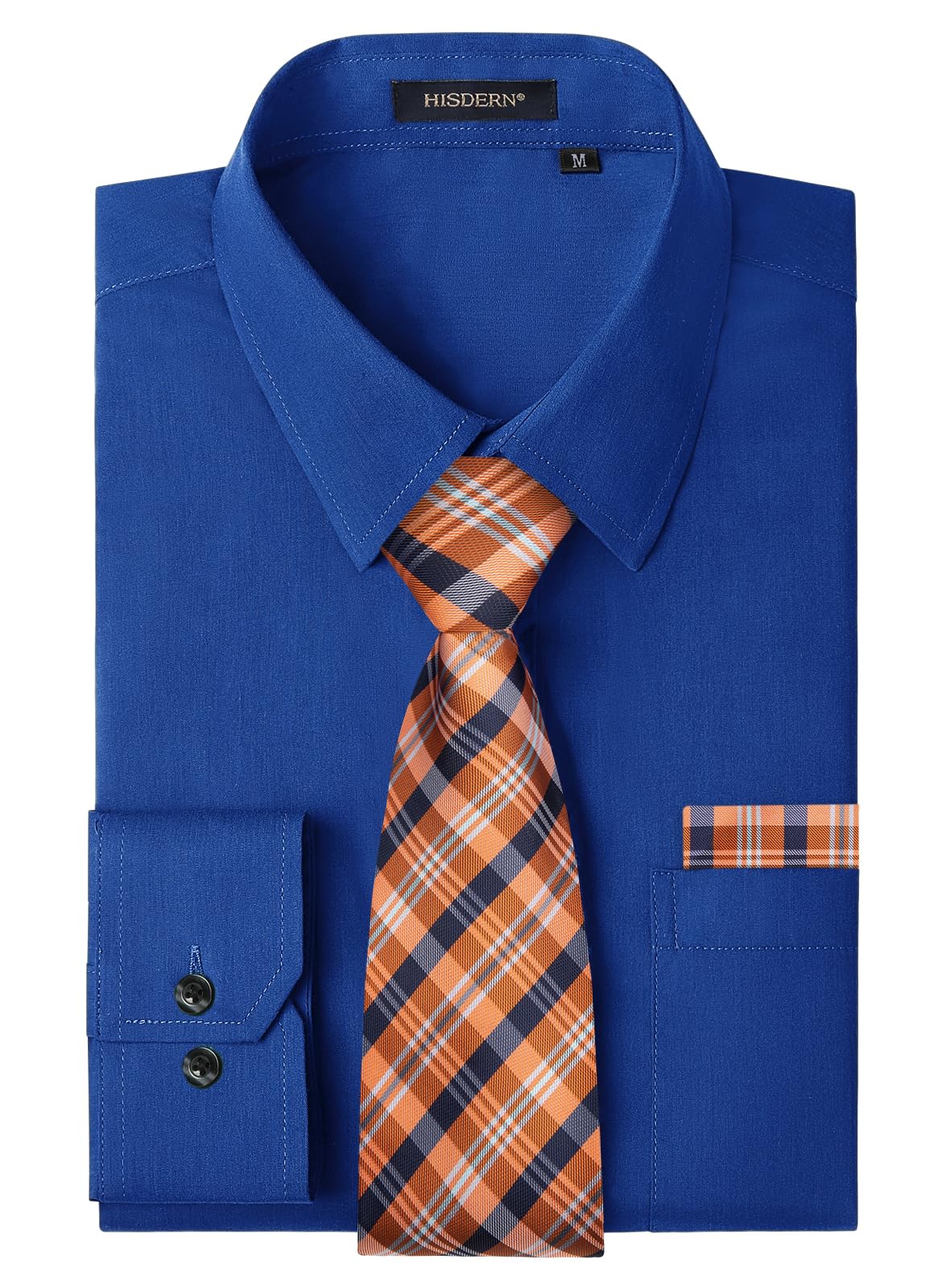 Men's Dress Shirt & Tie Set - Royal Blue S-image-da5ac866-43d3-45d9-aea2-803ec94a661d-103735
