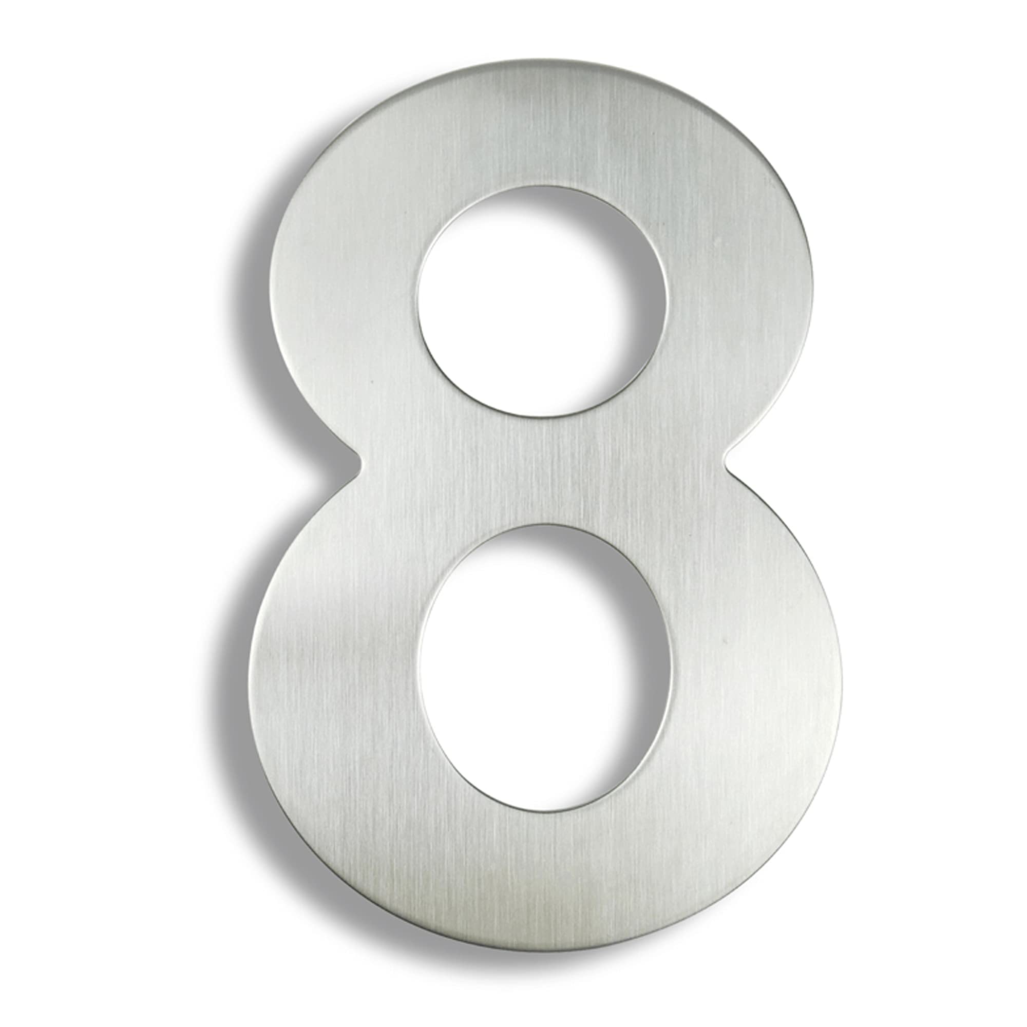 Stainless Steel House Number - Silver 8 Inch-image-e3880712-a1ac-45e2-9ab3-da62295b3585-125377