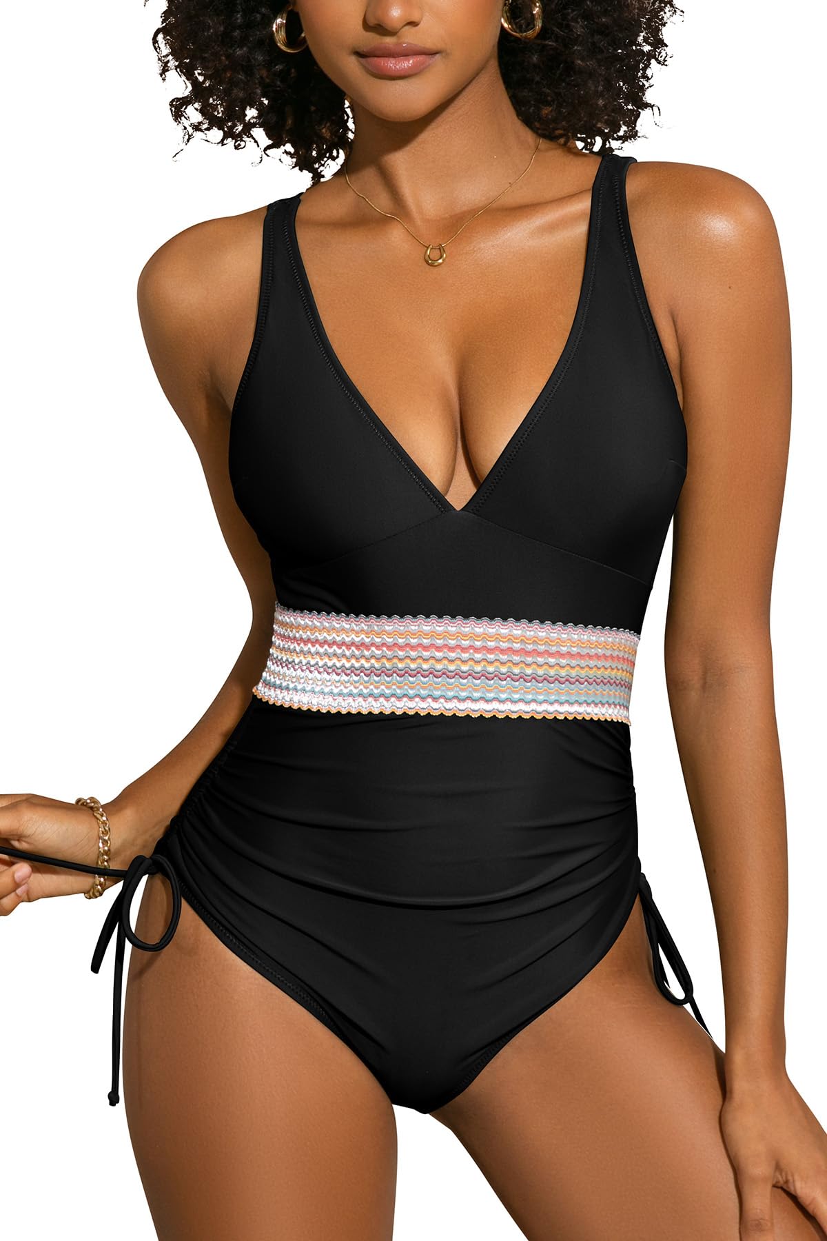 Women's One Piece Swimsuit Tummy Control - Black M-image-f4125102-87d3-4323-ab2c-2ce884ab20a5-108823