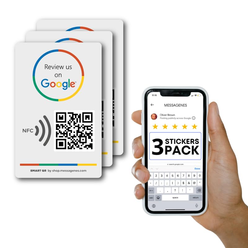 Tap-to-Review NFC Stickers 3 Pack - Grey 3 Stickers-image-ab347c82-1ab7-4f8f-82ac-673ae9d40ce4-123506