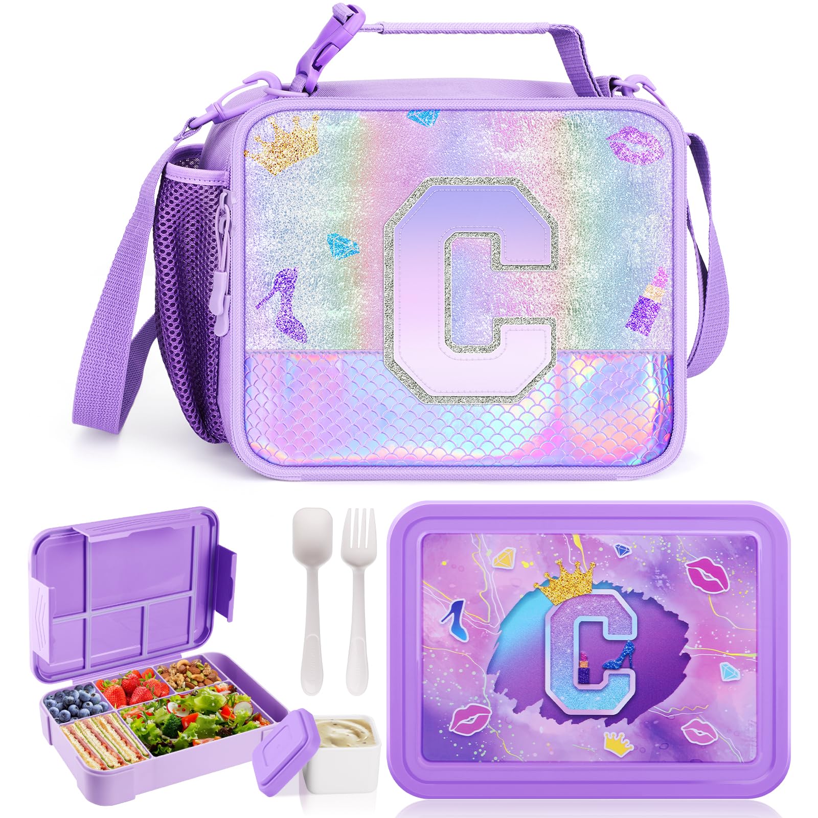 Kids Lunch Bag & Bento Box Set - Purple-image-7bcc268b-6a49-46d5-a758-5f2f464331f5-90322