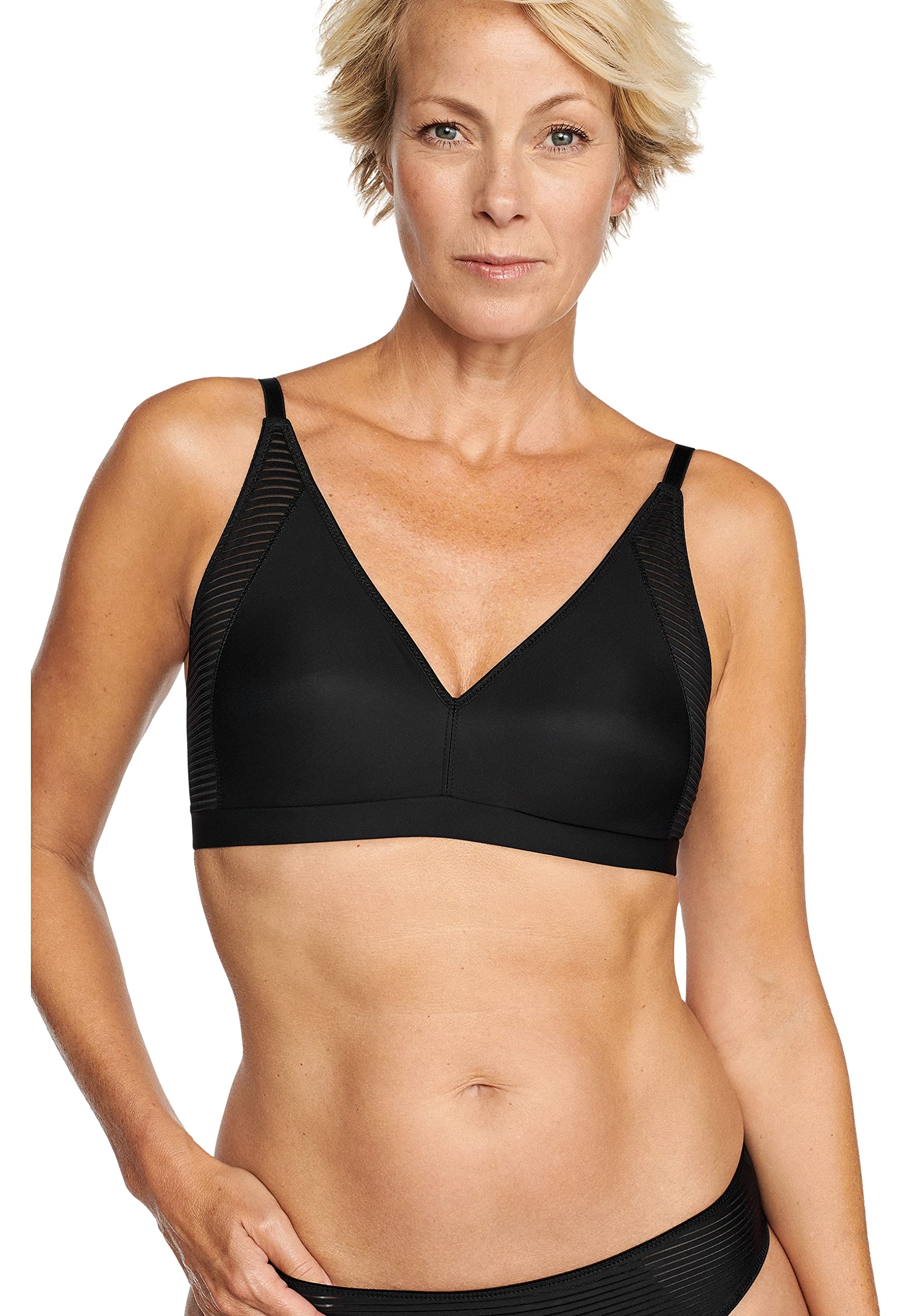 Women's Sports Soft Bra Wire-Free - Black 40D-image-19690e9f-34a5-454b-8b4b-b2bf8060e14f-94897