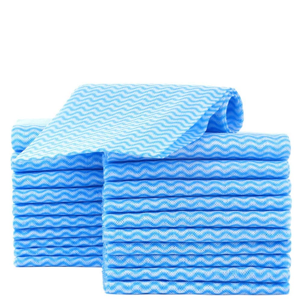 KMAKII Disposable J Cloths - Reusable All-Purpose Cleaning Towels, 100 Pack, 30x50cm - Blue-image-497e5ef1-d126-49d2-a509-39bc235a0985-46422