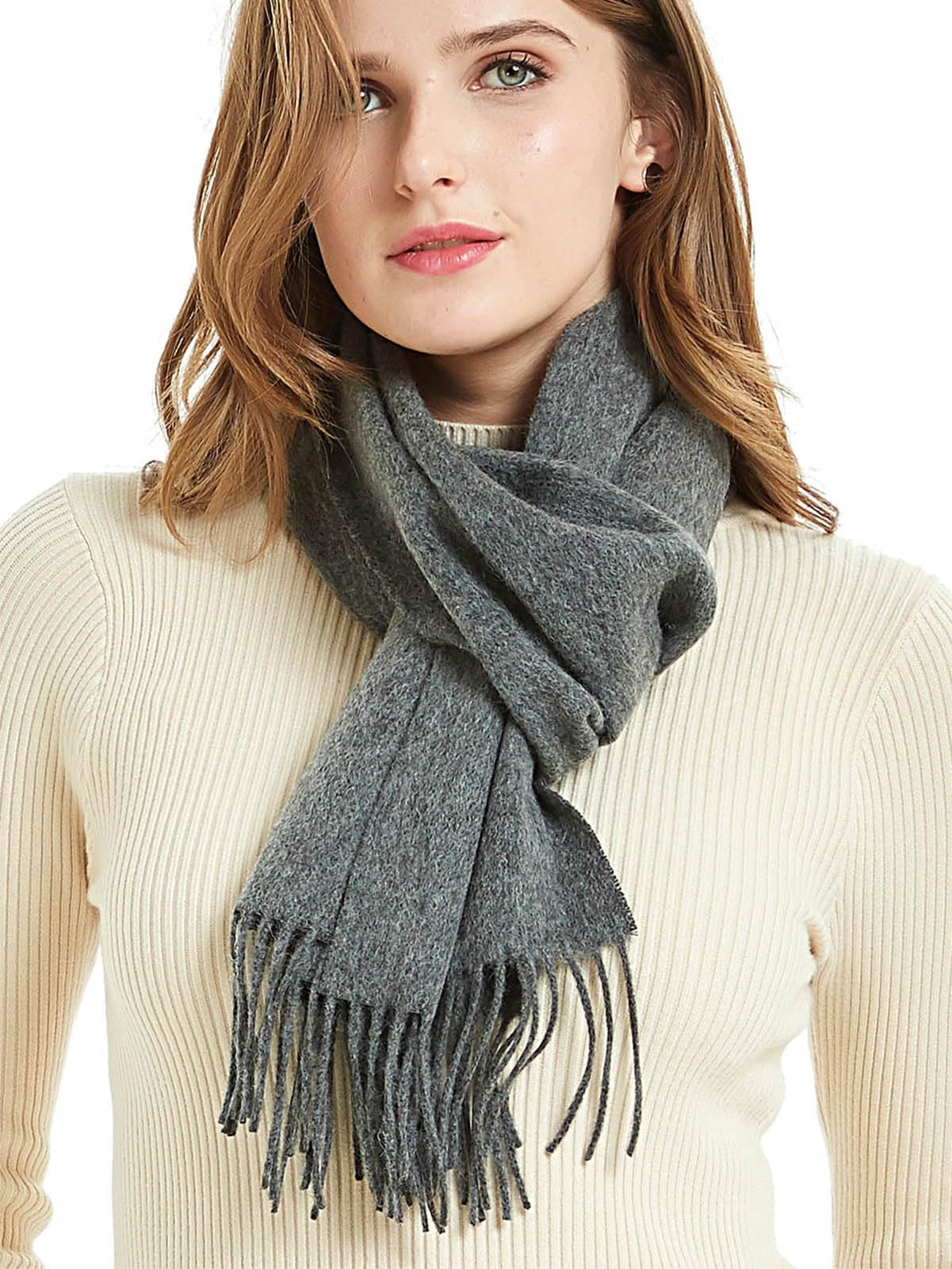 Wool Scarf Soft Warm Wrap - Red One Size-image-9f6f6ce6-73b8-4a0e-8980-9ced0acdb98c-111976