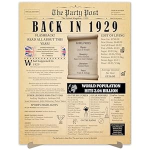 96th Birthday Poster - A3 Vintage Style