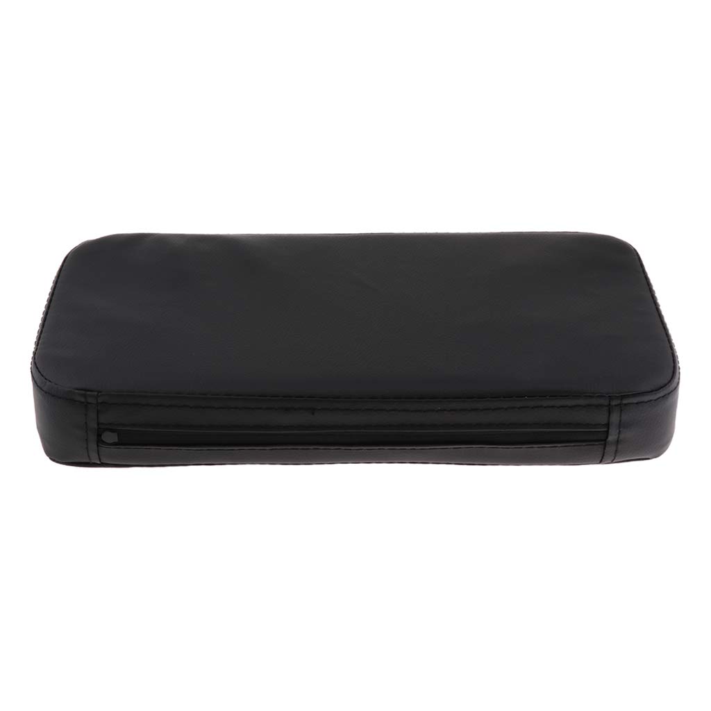 PU Leather Massage Bed Table Head Bolster, Relaxing Cushion for Salon & Home, Black, 33×16×5cm