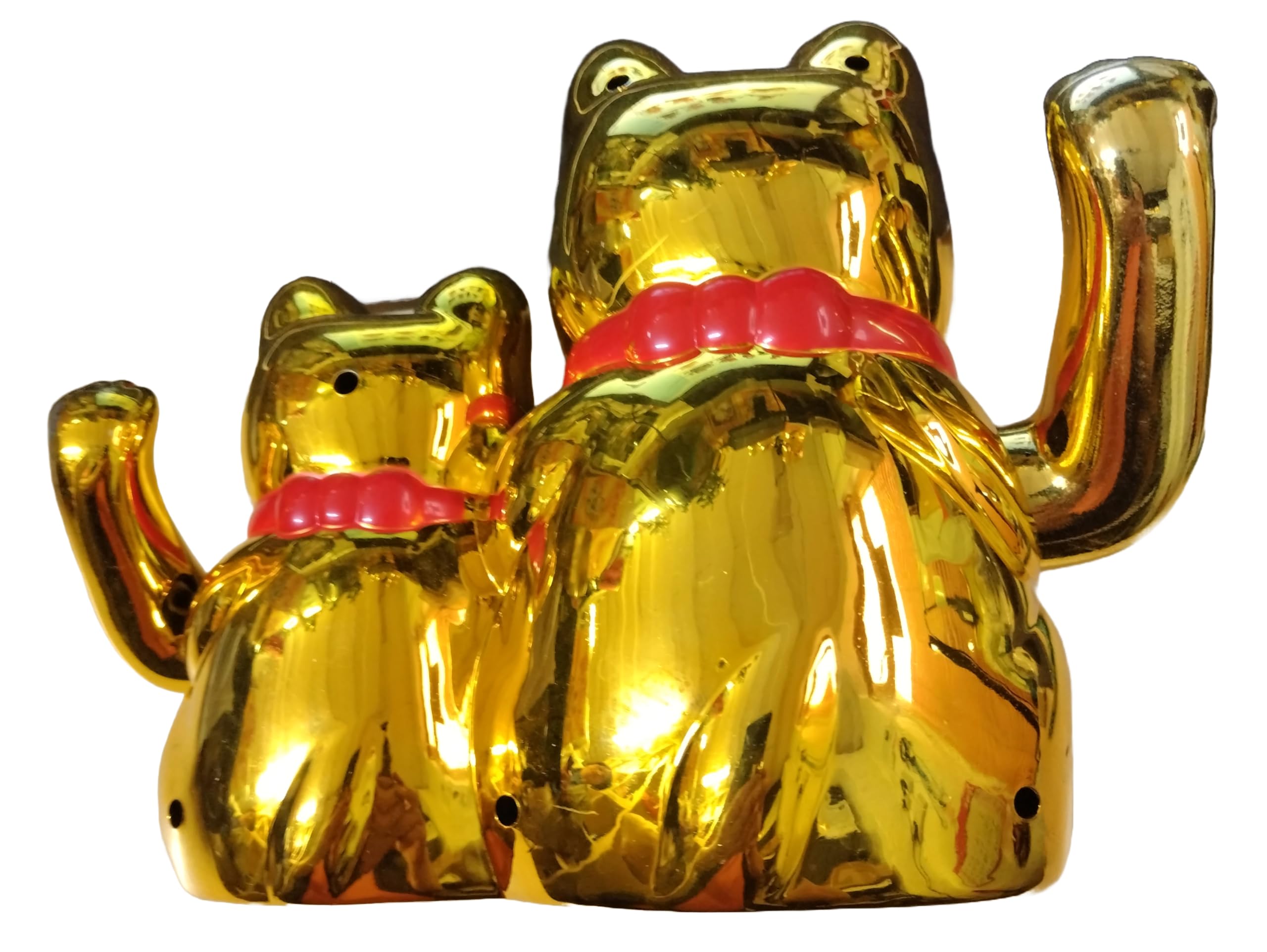 招财猫 Maneki-Neko 招き猫 Lucky Cat Charm Beckoning Cat Golden