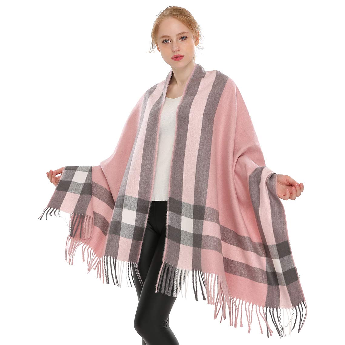 Women's Cashmere Scarf Wrap - Pink One Size-image-fc92b90f-02ad-4658-b5a7-8d79c9874d41-110199