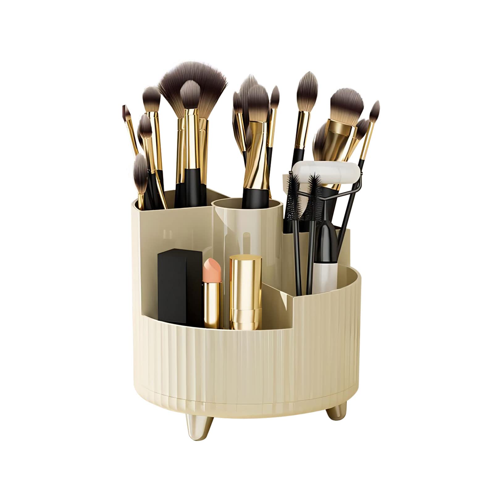 360° Makeup Organiser with 9 Slots - Cream L-image-cfc83348-dac8-41cd-ad94-5e8f93828be4-125404
