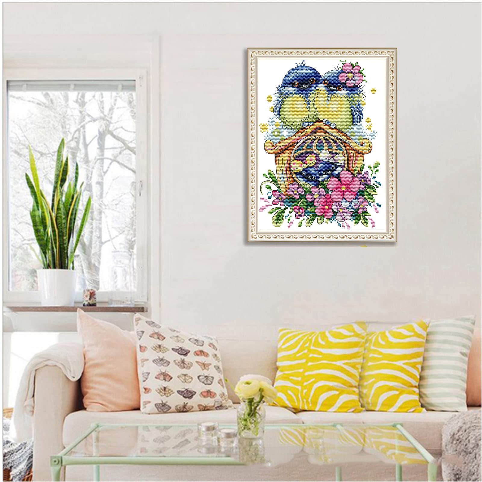 thumbnail image 2 of DIY Cross Stitch Counted Kits Stamped Kit Cross-Stitching Pattern... 2 of 9