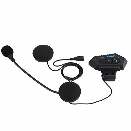 Yosoo Health Gear Motorradhelm Bluetooth Headset, ABS Lautsprechertasche, Halbhelm Headset für 3,5 mm Schnittstellen Audiogeräte