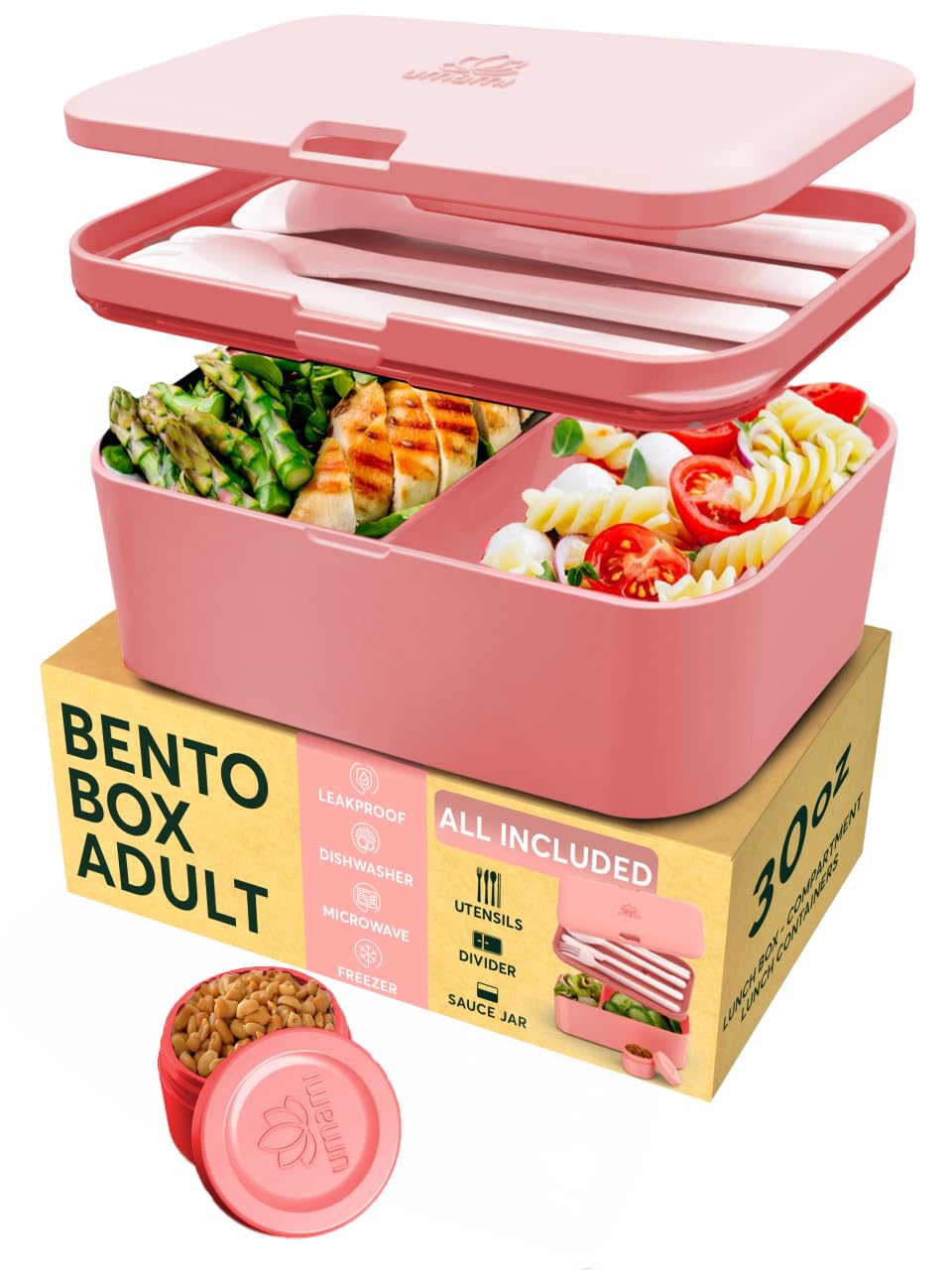 Umami Bento Adult that is Easy to Clean & Leakproof, Box 100% Pink Box-image-7847aeab-e5f3-4a36-a651-fce914bd88f8-54977