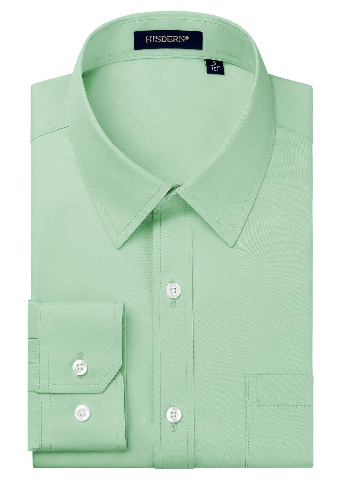 Men's Dress Shirt Regular Fit - Light Green 6XL-image-b1ae4fb3-8744-4d80-b3f7-e4530fc74739-103739