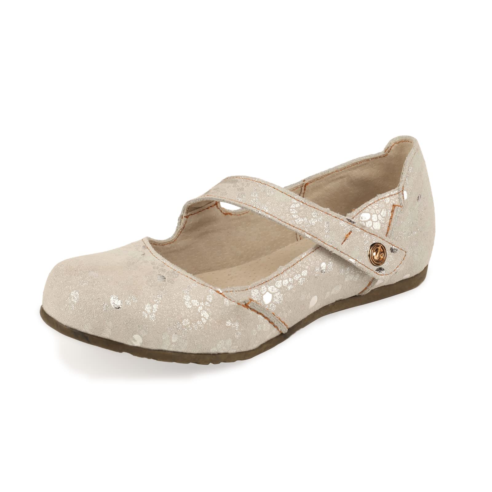 Women's Leather Cross Strap Flats - White-image-46c25ac3-9c33-40b1-b00f-3e91d711c931-89559