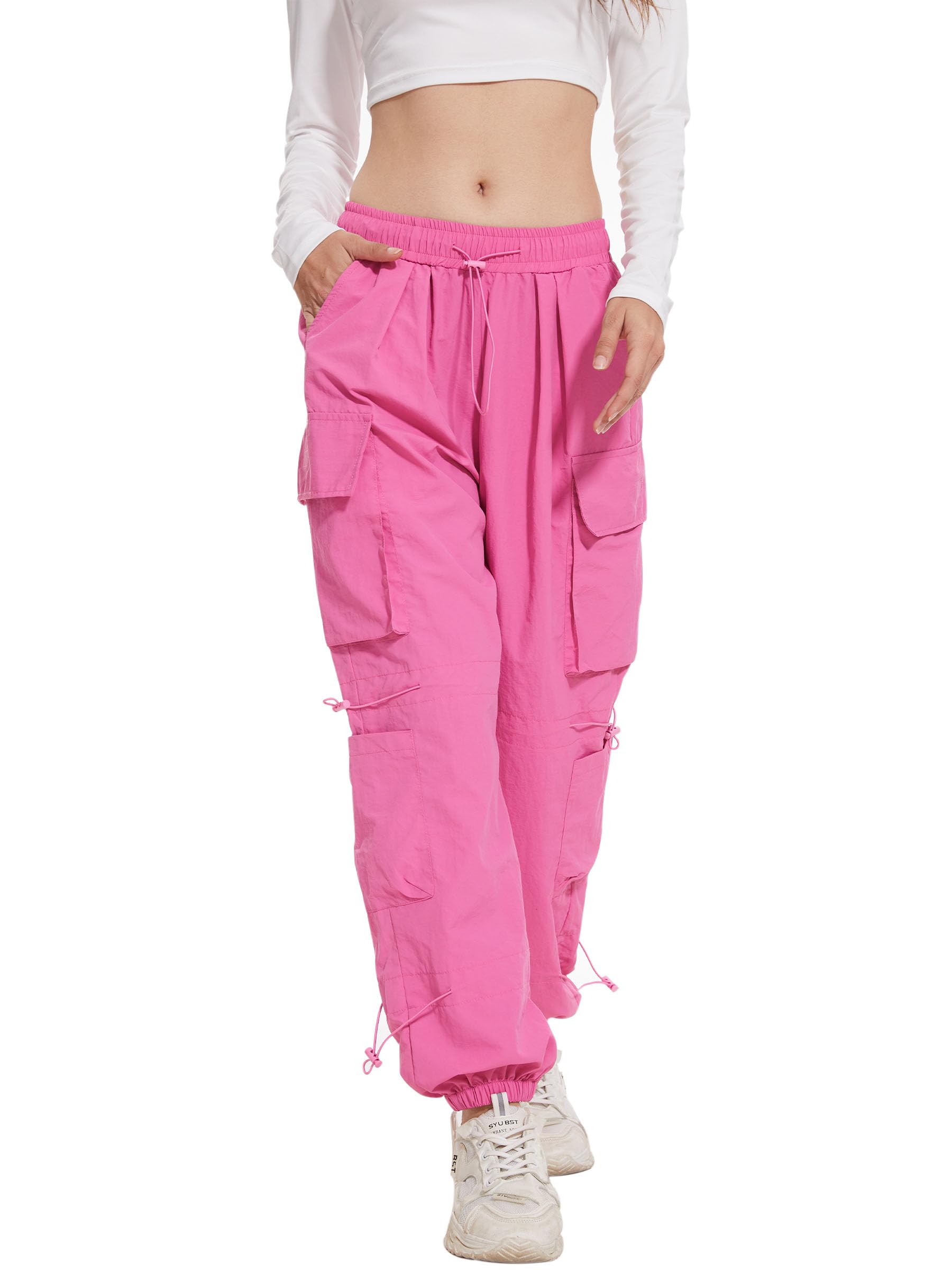 Women's Quick Dry Cargo Trousers - Pink S-image-d1793d0d-9f5b-49db-ba02-a96b49fdeccb-93473