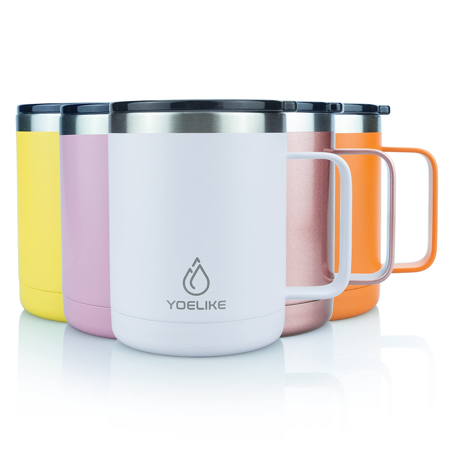 Insulated Coffee Mug 410ml Stainless Steel - Rose Gold 1 Count-image-87aa0d78-e835-4548-aa58-b5b0c95c4c71-94194