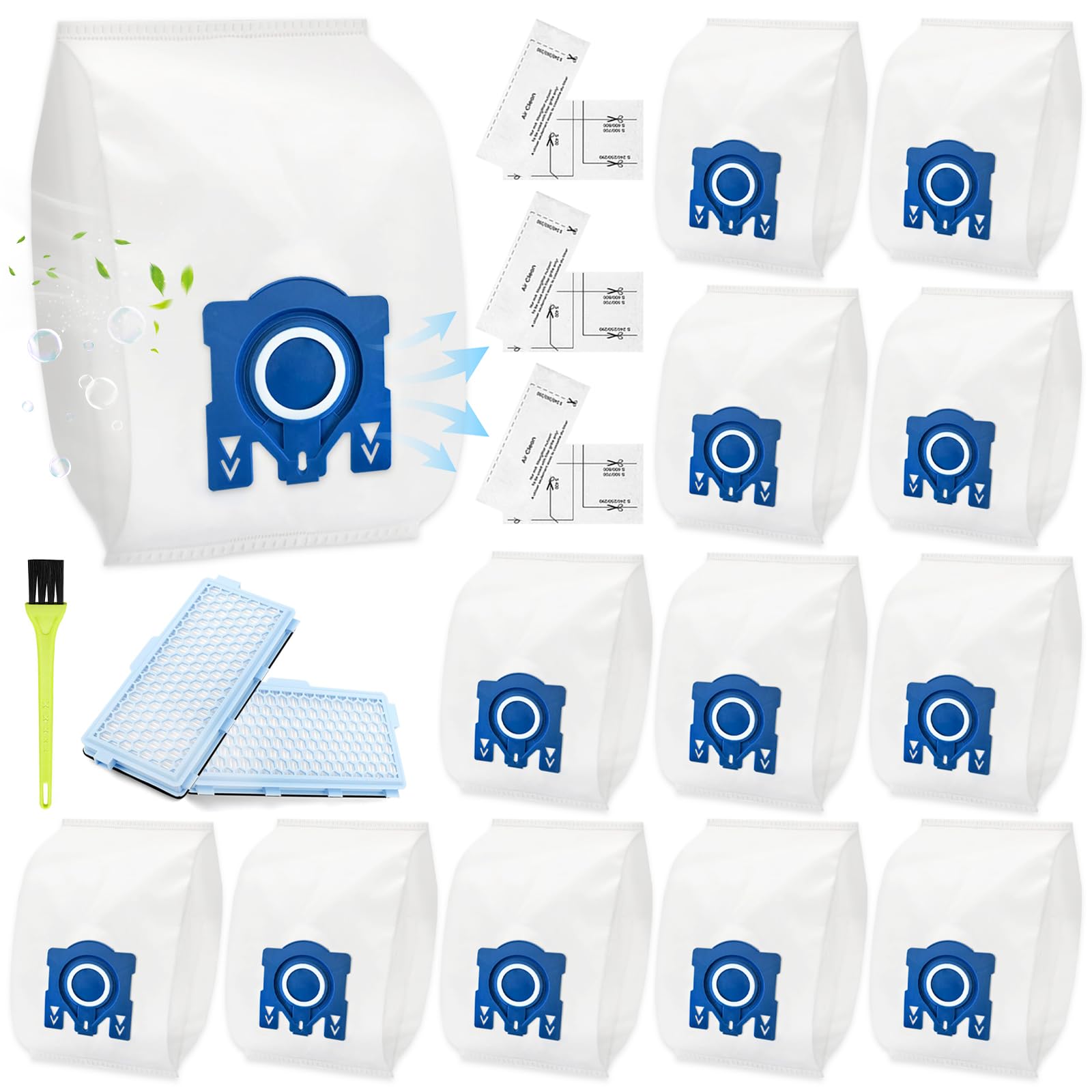 12 Pack Miele GN Vacuum Cleaner Bags with 2 HEPA Filters - High Efficiency Dust Capture-image-aa8f87b5-d1b2-4325-9428-ff952f6e5e67-57407