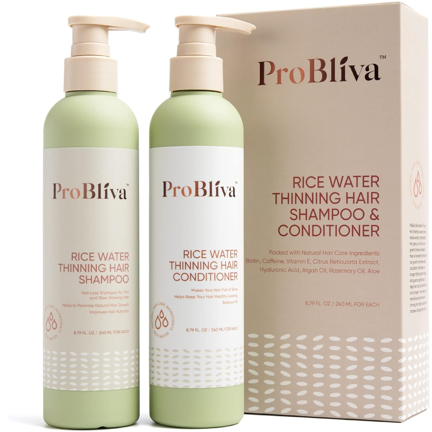 Rice Water Shampoo & Conditioner - Green 480ml-image-9cf7d91e-34d7-48bd-9738-22c9e3b2b663-110257
