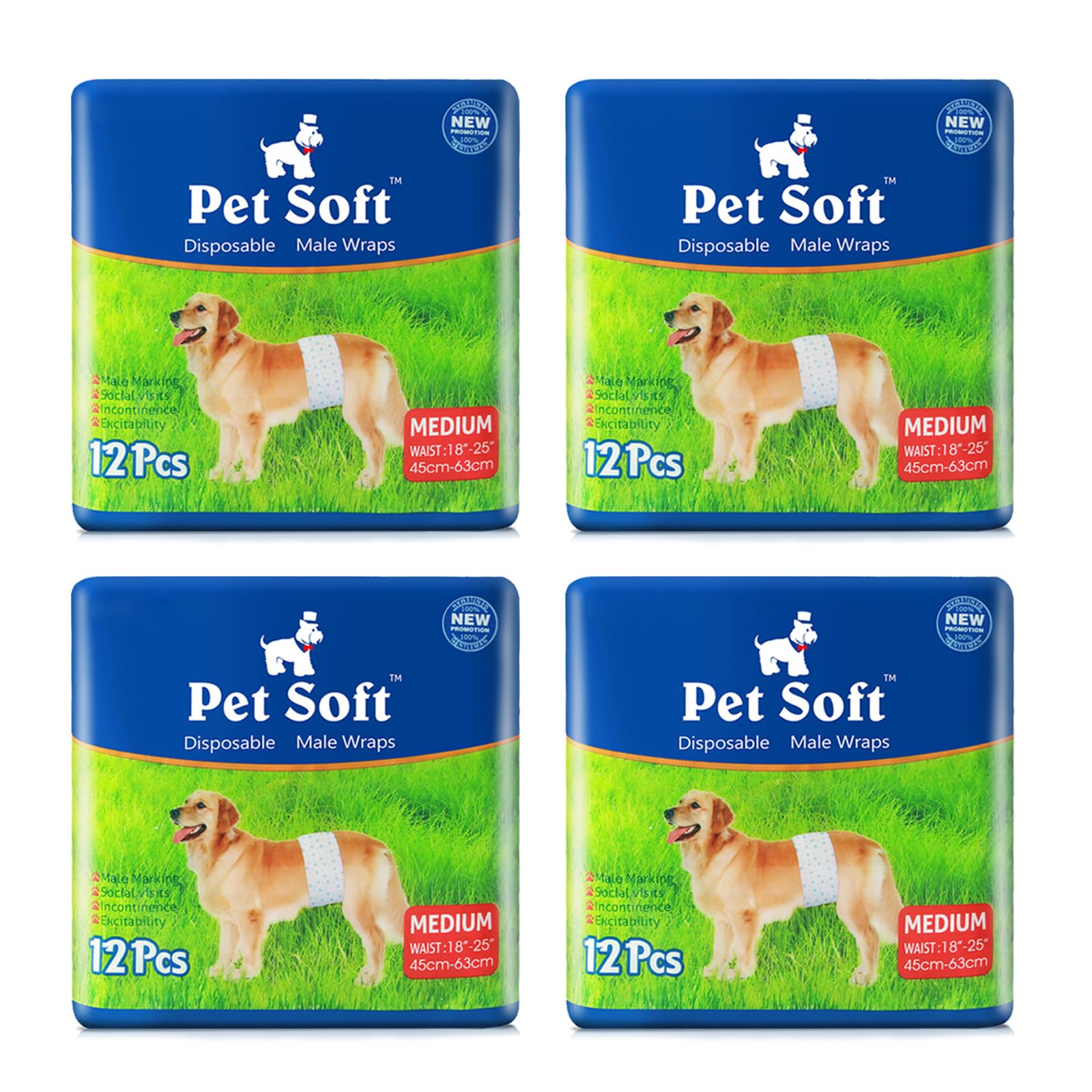 Male Dog Nappies Leak-Proof - White 4M-48 Count-image-64f99c67-67f5-4b35-99af-04730ba91026-125369