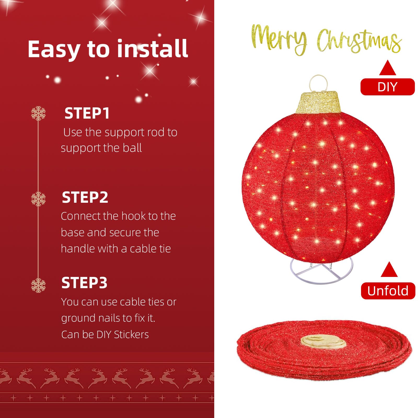 AnyDesign 1000Pcs Christmas Stickers - 12 Vintage Designs, 1.5 Inch Round Red Green Decals For Cards & Gifts