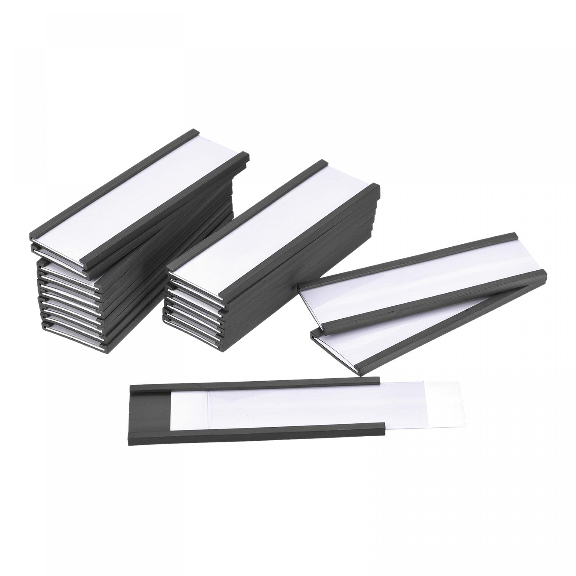 3" x 1" Rubber Magnetic Label Holders for Metal Shelves & Cabinets - Pack of 30-image-ce028062-33ff-4bf6-8402-513a2ee462a6-61597