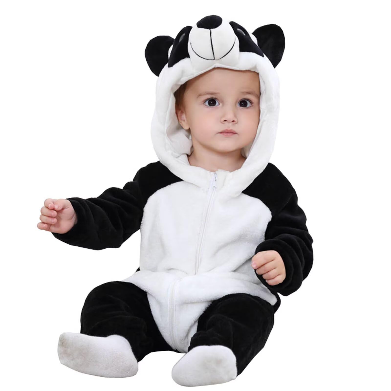 Baby Animal Flannel Romper - Panda 70-image-bb8550e8-0932-4c49-abfb-9d2b04575460-110500