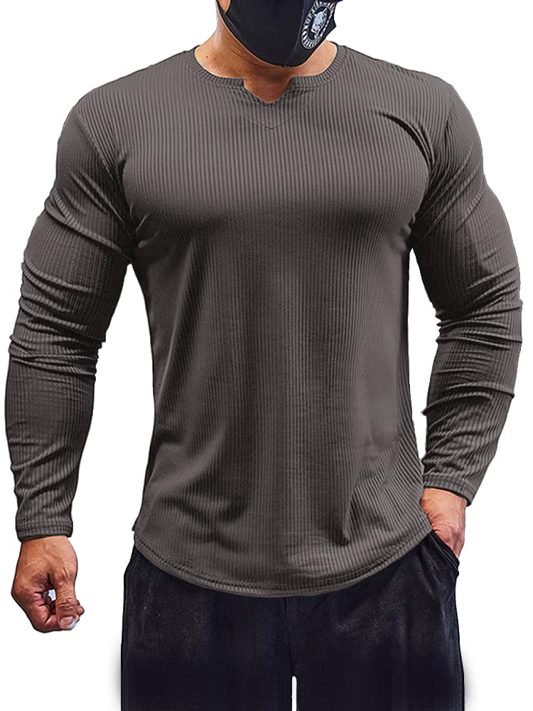 Men's Slim Fit Muscle T-Shirt - Grey XXL-image-87a71044-a885-4803-9ff0-a7cc095a2680-113449