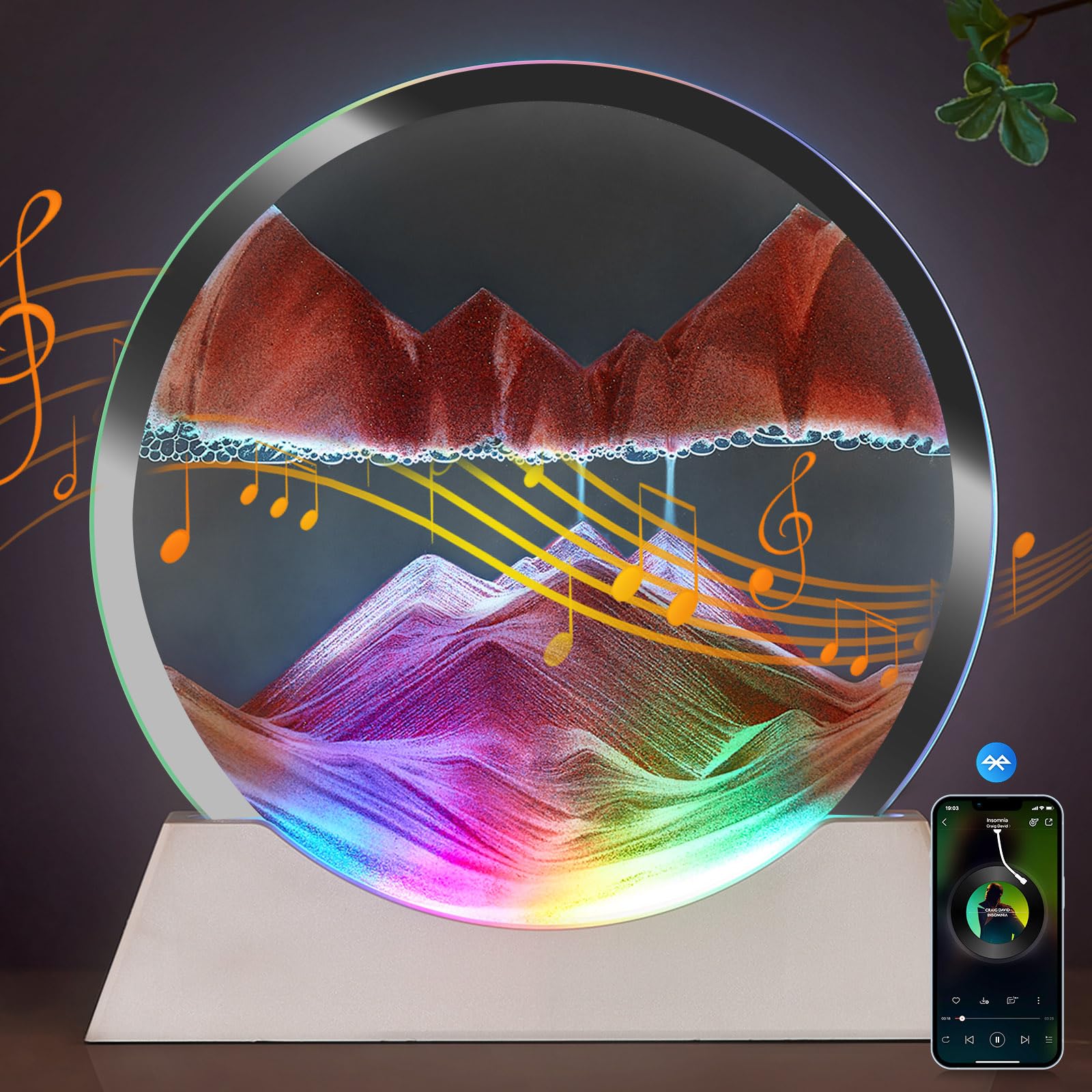 Sand Art Lamp Speaker - 11'' Multi-Colour-image-93edb6a2-502f-417a-afa1-472b1e59db34-83923