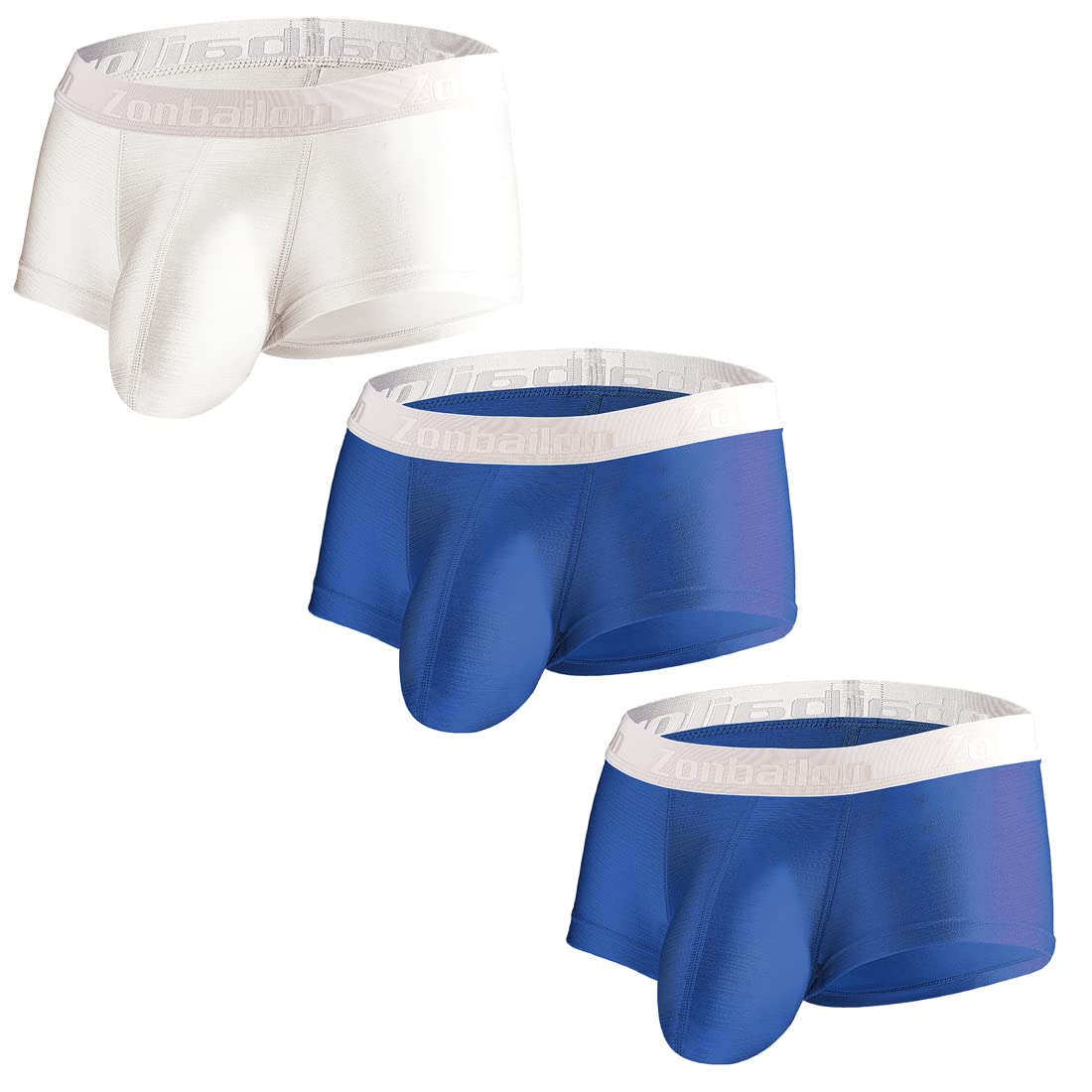 Men's Bamboo Boxer Briefs - 3pack Blue 2 White 3XL-image-e3bf3a9c-5c4a-4fc1-944f-950544a7e864-107789