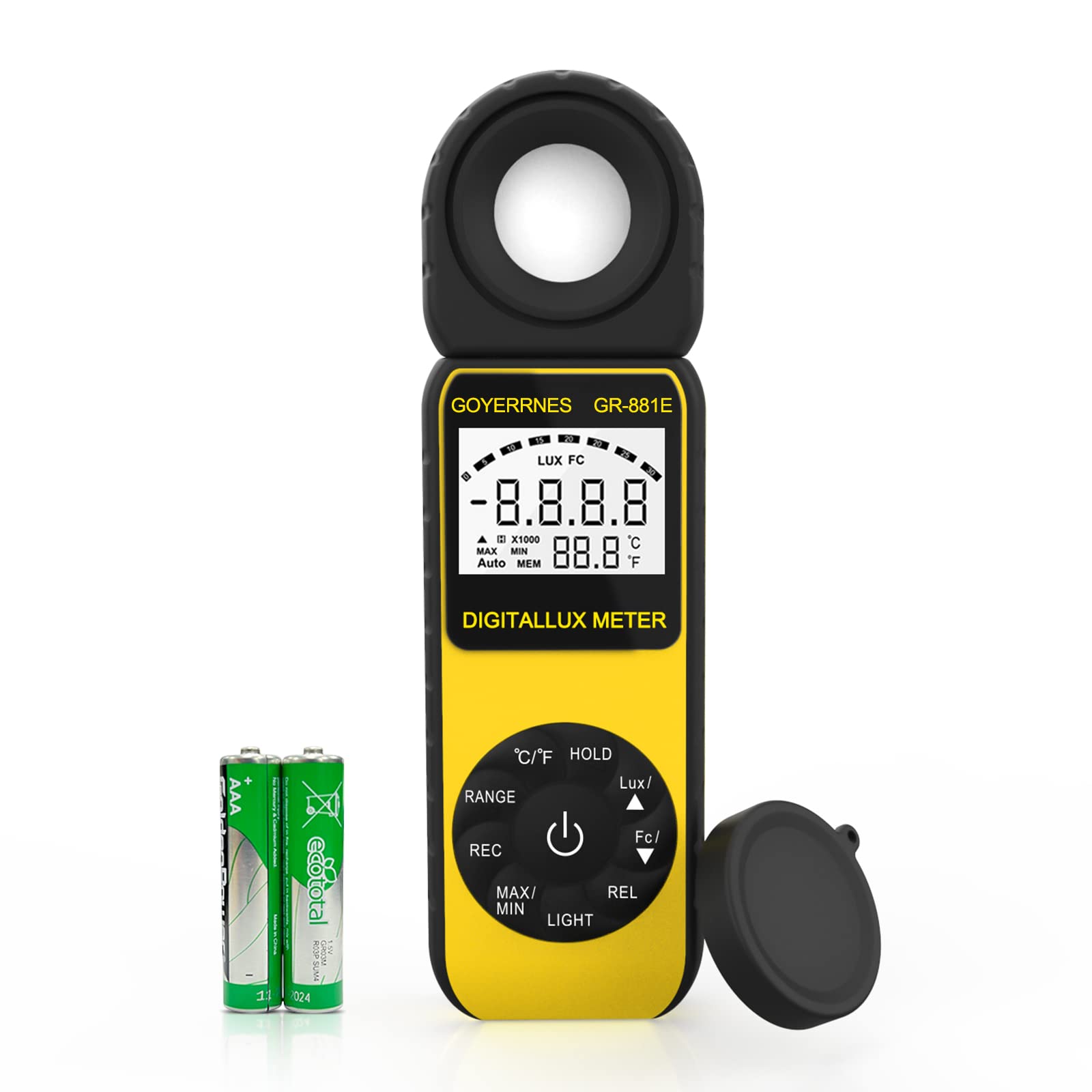 Digital Light Meter 300,000Lux - Black GR-881E-image-95729c75-149c-421a-b36e-f828922f2b7f-94702