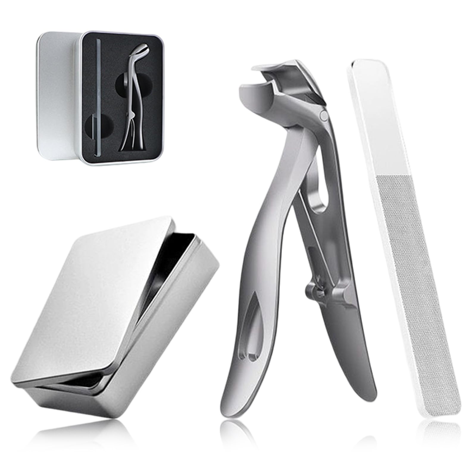 Premium Ergonomic Angled Head Toenail Clippers with Nano File - For Thick Nails, Seniors & Mess-Free Trimming-image-f77f4576-af61-4fc7-a4f4-64fccad21120-54356