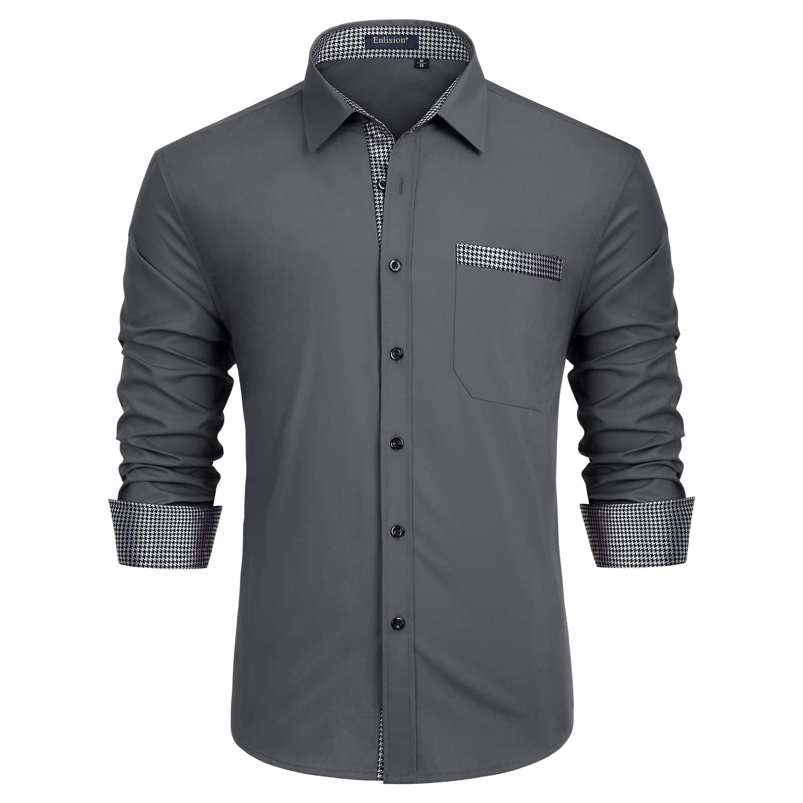Men's Smart Casual Shirt - Charcoal Grey 4XL-image-70429124-2937-43c8-aba3-cc21e65b445d-103148