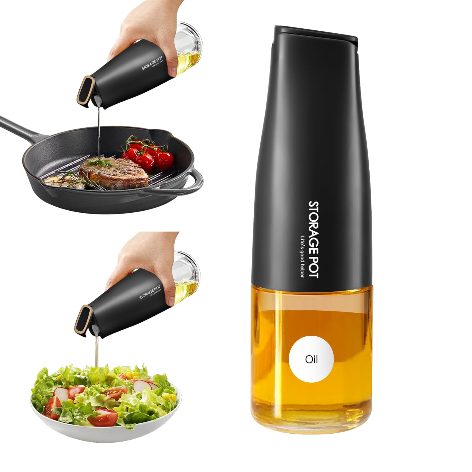 Auto Flip Olive Oil Dispenser Bottle – 500ml Glass Cruet with Precision Pourer, Black-image-c5a81aab-9cba-4e21-8fc3-9e7fa10e9de7-59490