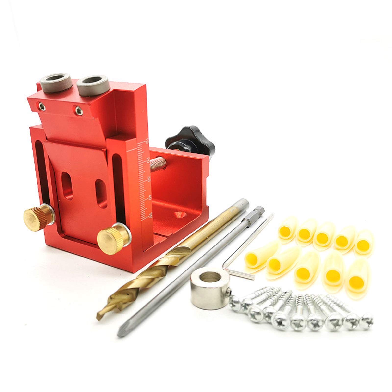 Pocket Hole Jig Kit with Drill Guide - Red-image-43d15892-341c-4074-9a90-2a5a90fd368e-109949