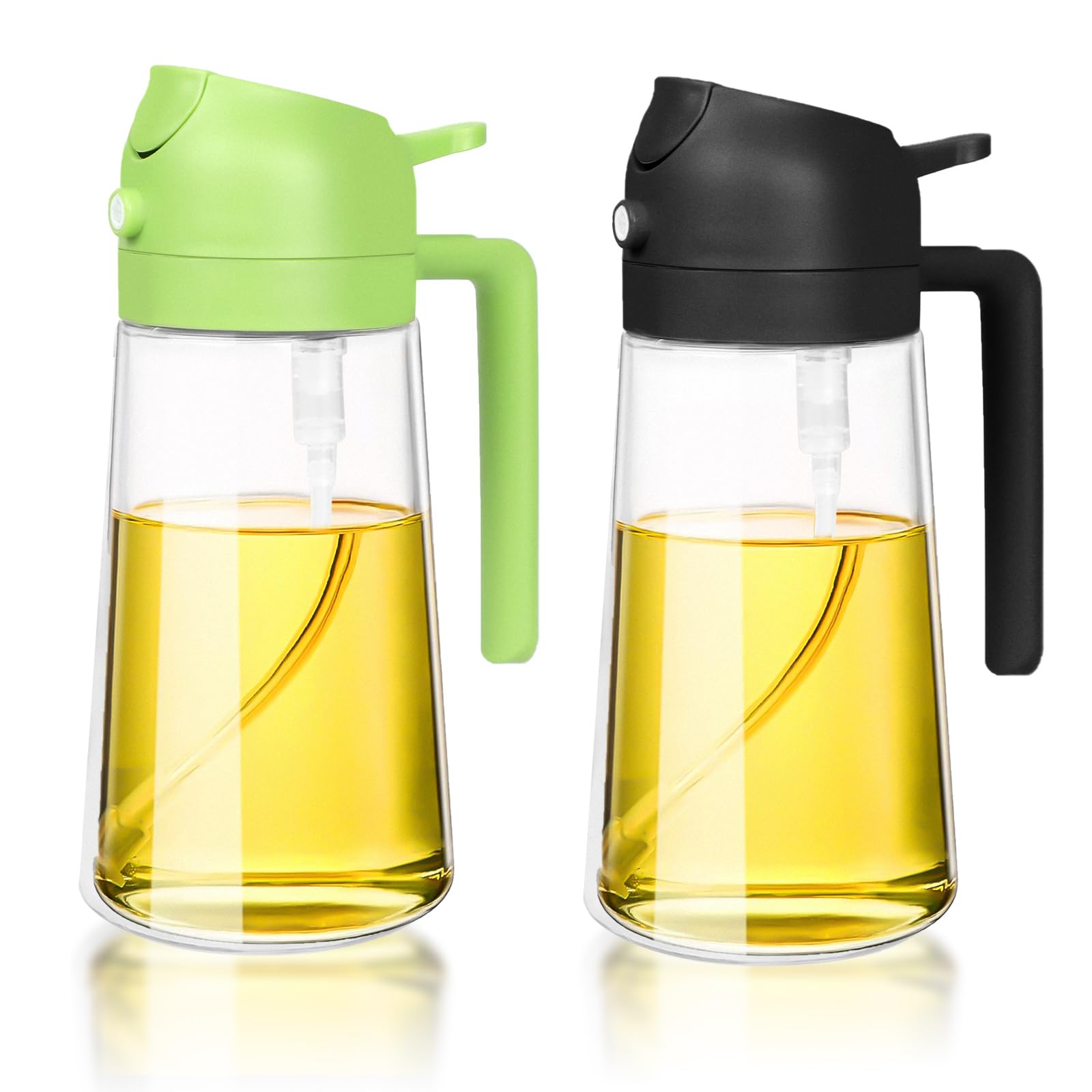 2-in-1 Oil Spray Bottle for Cooking - Leakproof Glass Dispenser with Pourer, Ideal for Kitchen & Air Fryer, 470ml (2 Pack)-image-b009c127-83ac-4a40-bc85-c501363d5e46-66147