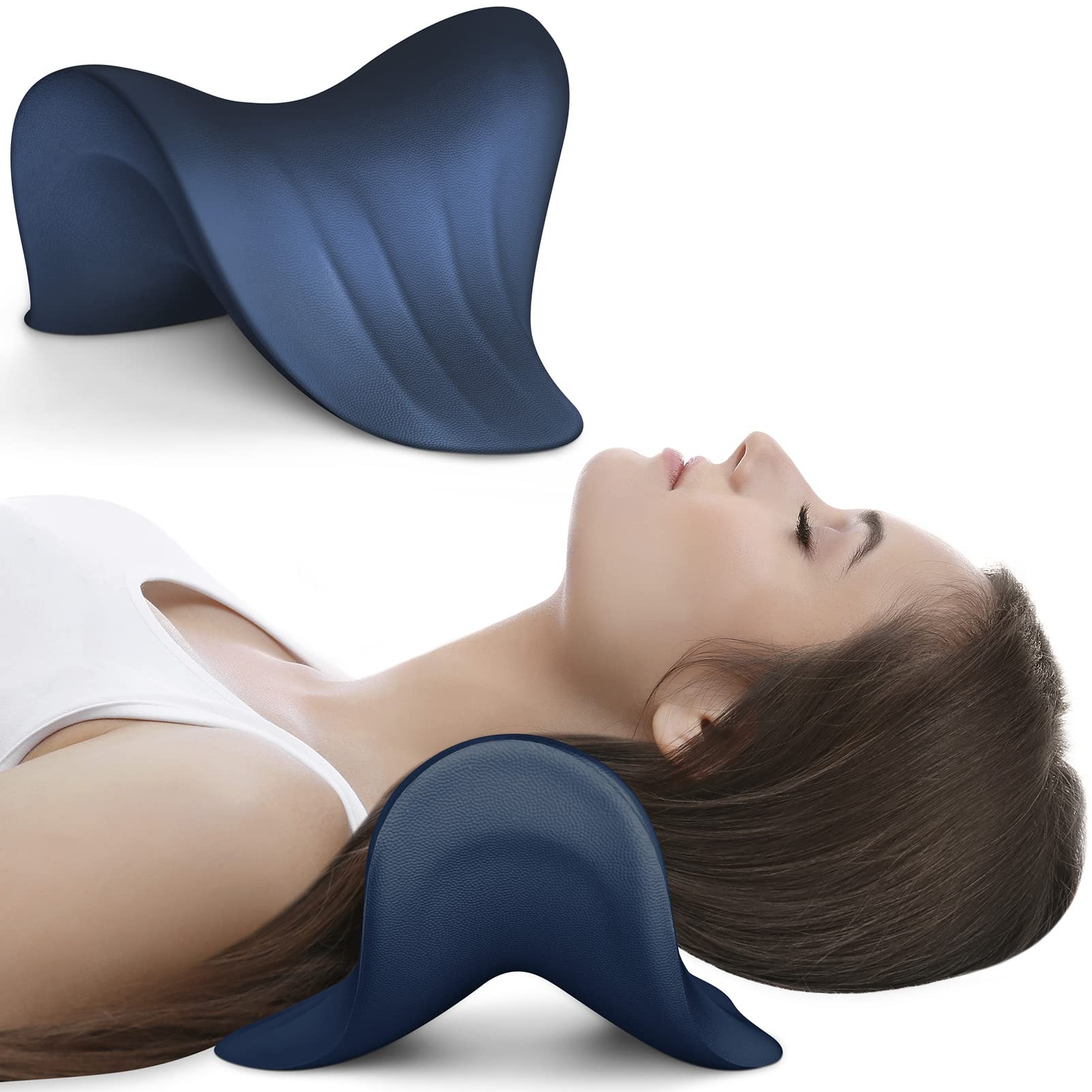 Dark Blue Anzorhal Neck Stretcher - Cervical Traction Pillow & Posture Corrector-image-ce5c9463-9e46-4b14-9572-e92e1cbbb5fe-34549