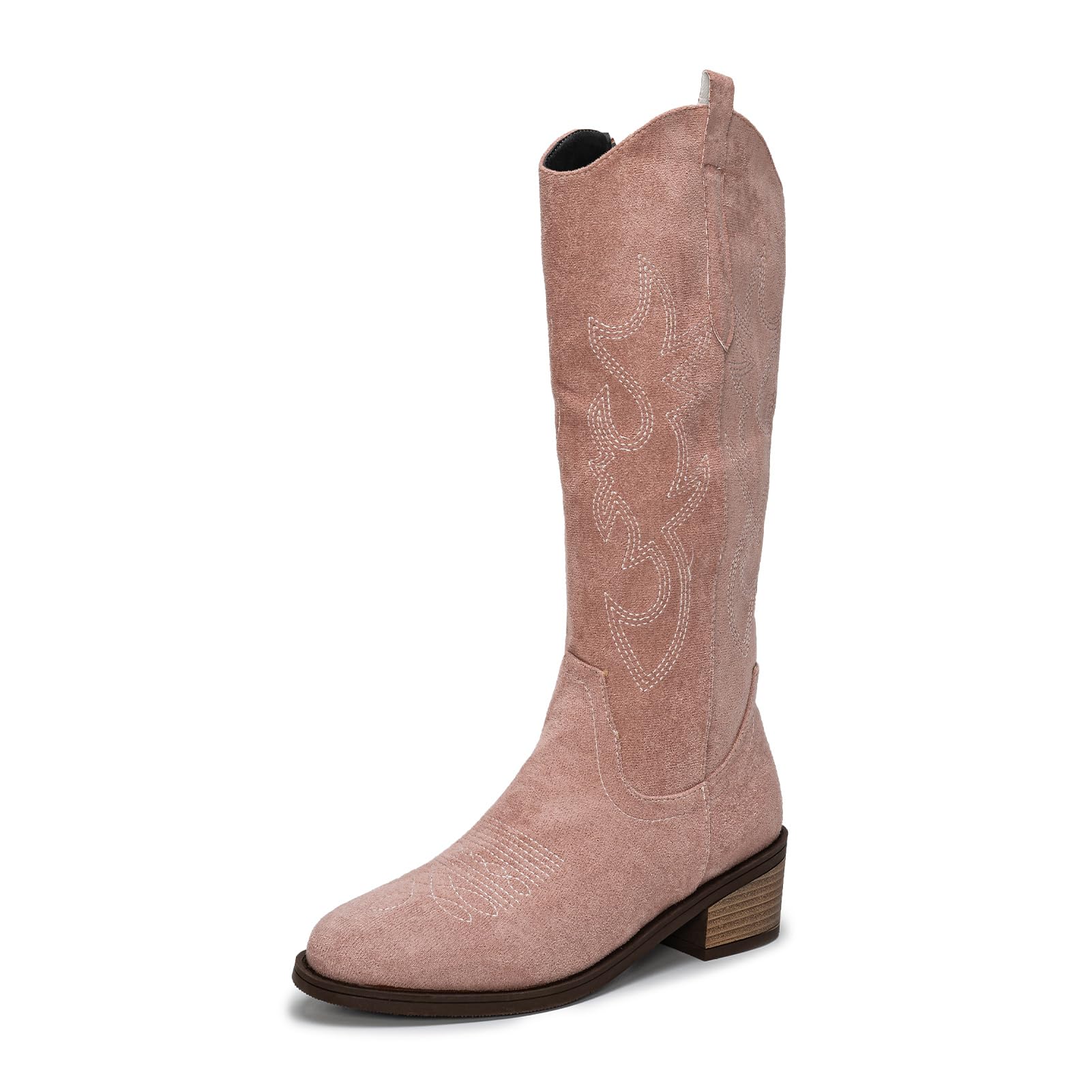 Women's Cowboy Boots Chunky Heel - Pink UK 3.5-image-9dd458d7-e66f-44df-8810-a05931a67526-104416