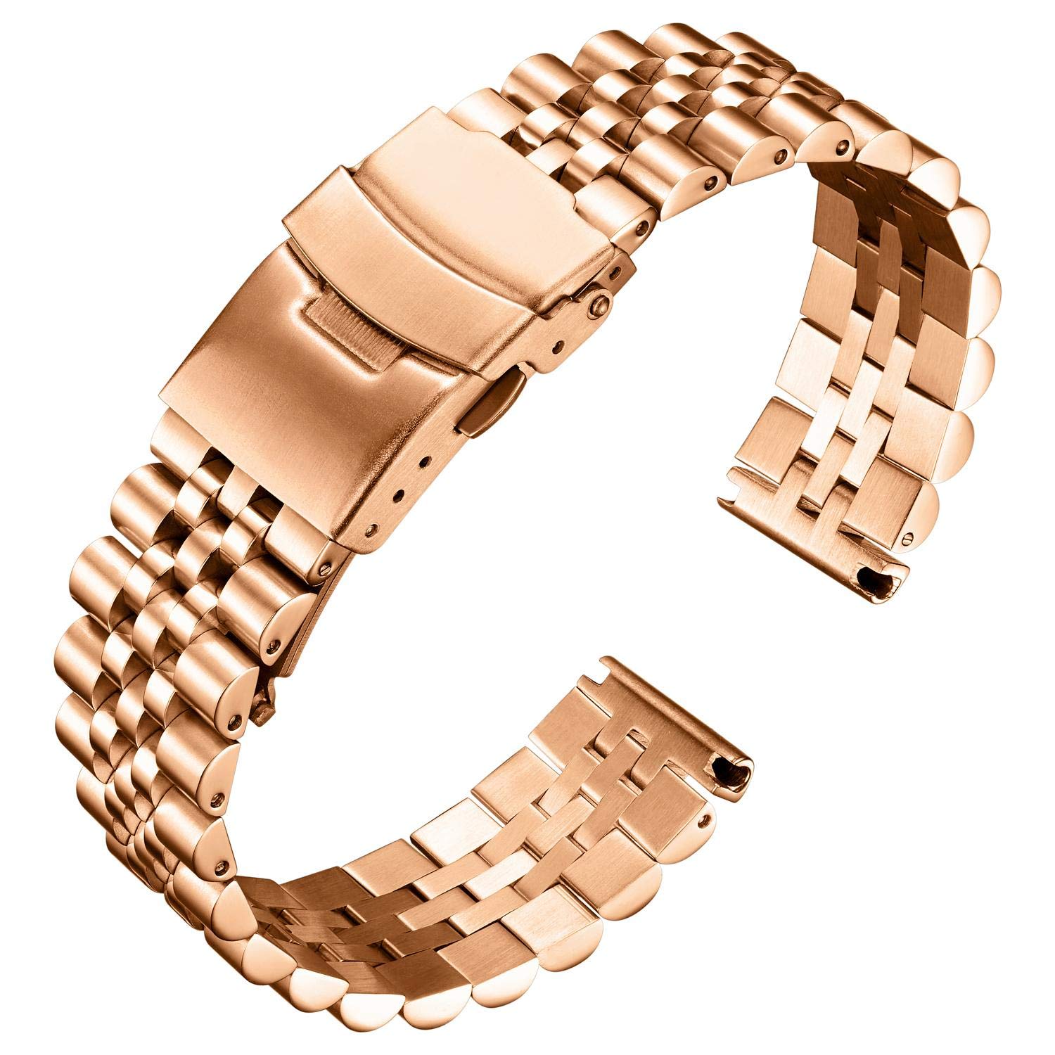 Stainless Steel Watch Band - Rose Gold 18mm-image-7ab3995d-dfcb-483b-8fab-9d529ceed053-106515