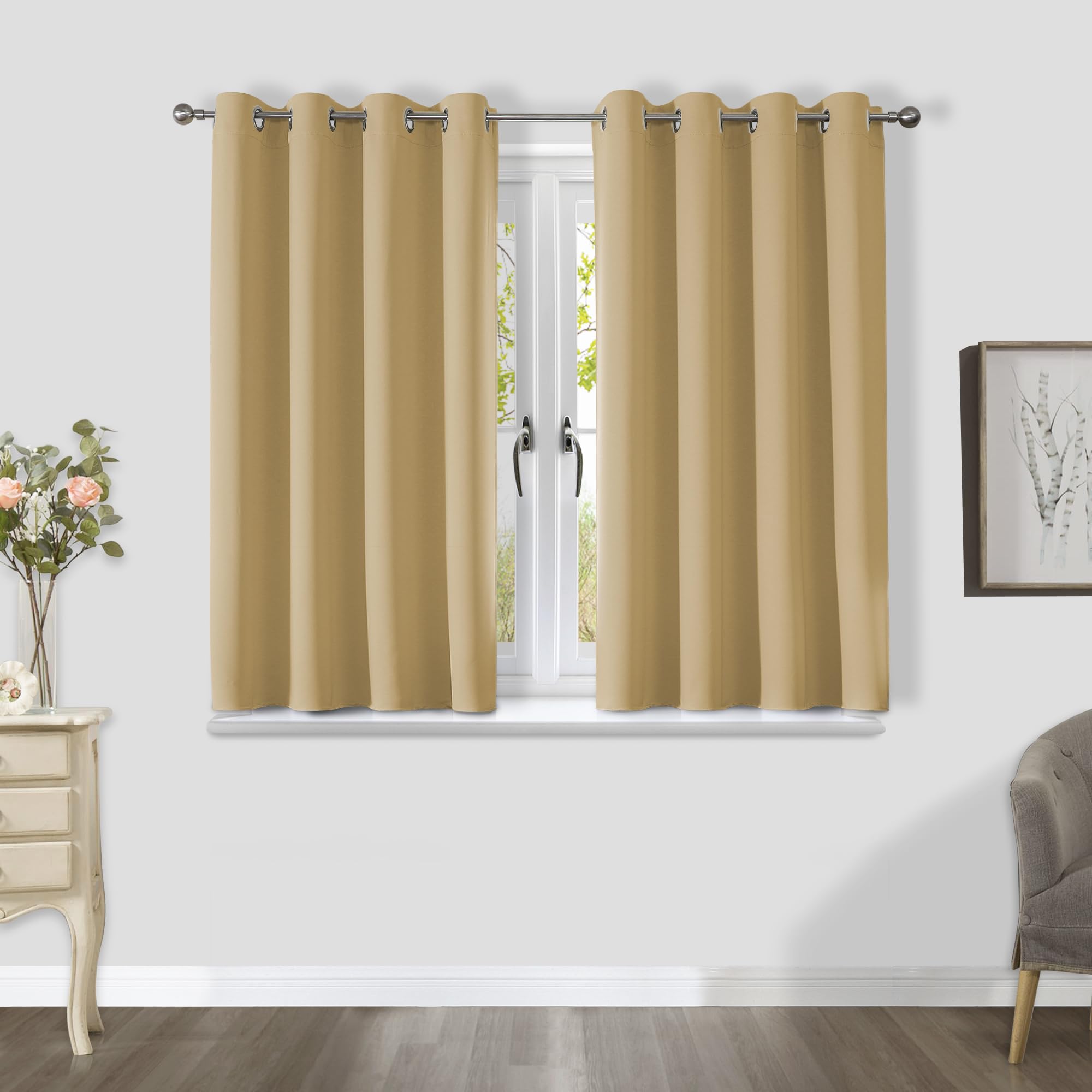 Blackout Curtains - Beige W55 x L96-image-1231b559-0261-4583-80e9-2d3c7fcd00f4-93747