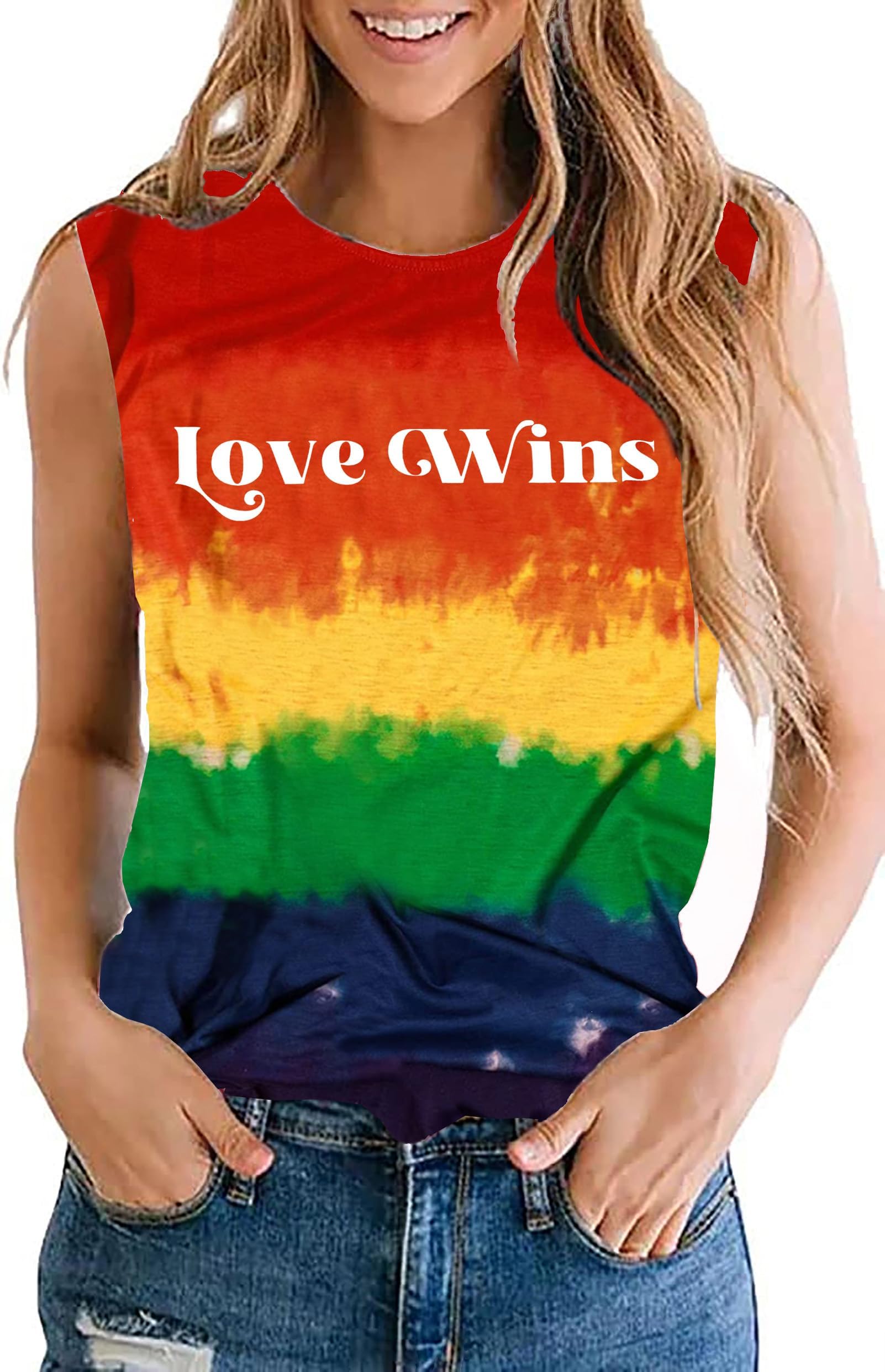 tiorhooe Gay Pride Tank Top for Women LGBT Rainbow Flag Sleeveless-image-a1cf242e-8224-4635-9ed1-c9568222f072-46973