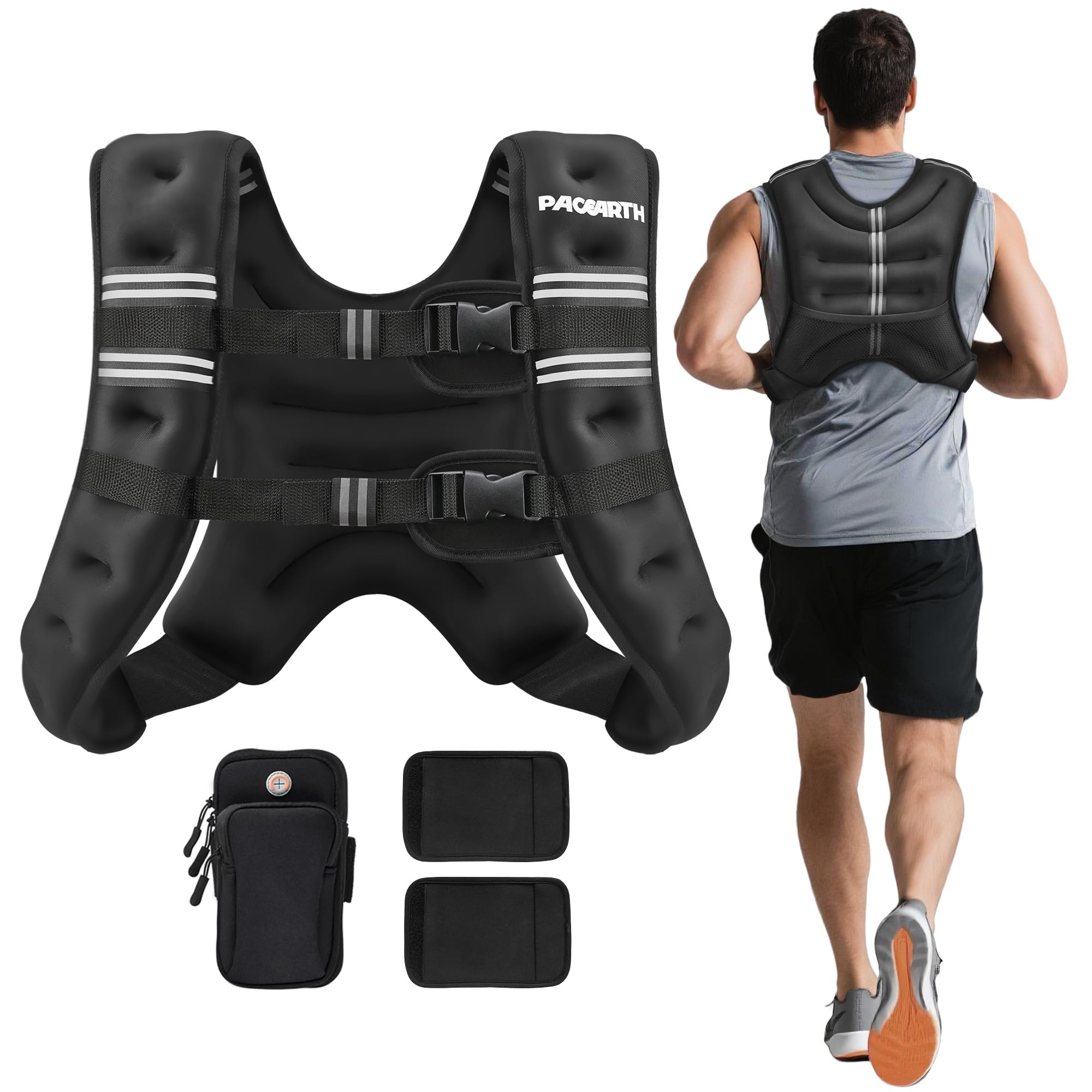 Weighted Vest Adjustable Training - Black 25 lb-image-92dd17be-3f75-4d23-a654-6c4f598a5bc5-121711