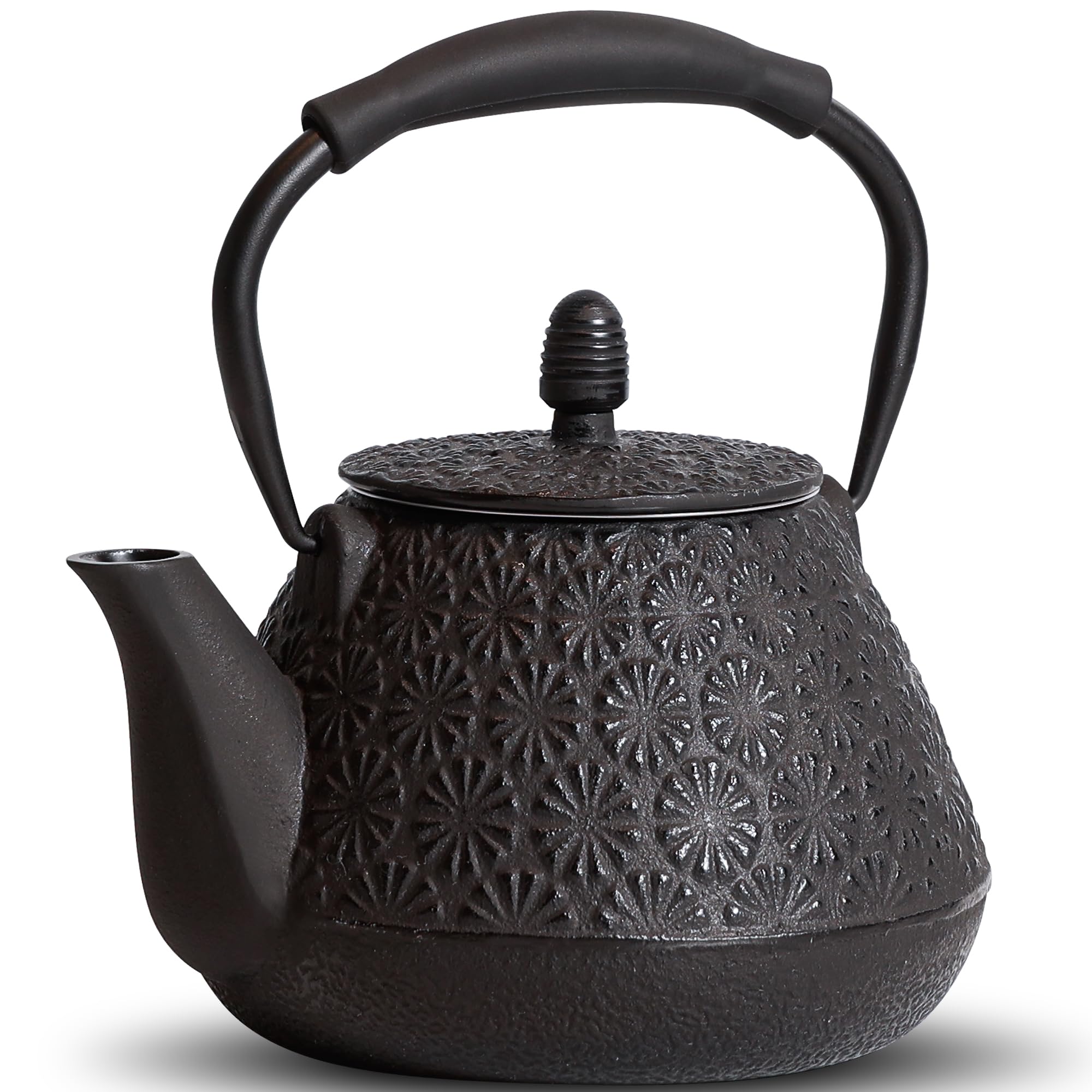Cast Iron Teapot Sakura Pattern - Grey 950ml-image-d87cedea-9523-4548-852c-9d503bb608e8-112135