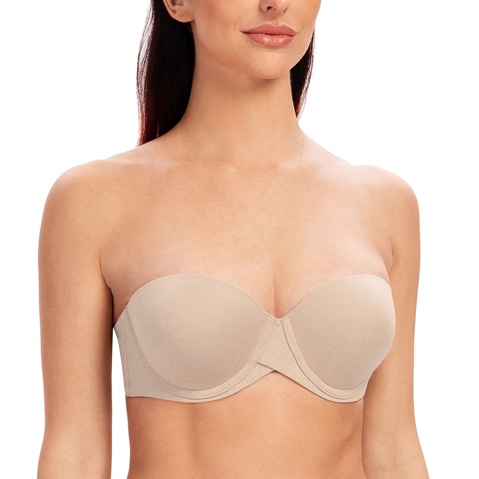 Women's Strapless Push Up Bra - Pale Nude Heather 44DD-image-ac513617-34e6-41aa-97a5-ae31ffc55b77-114302