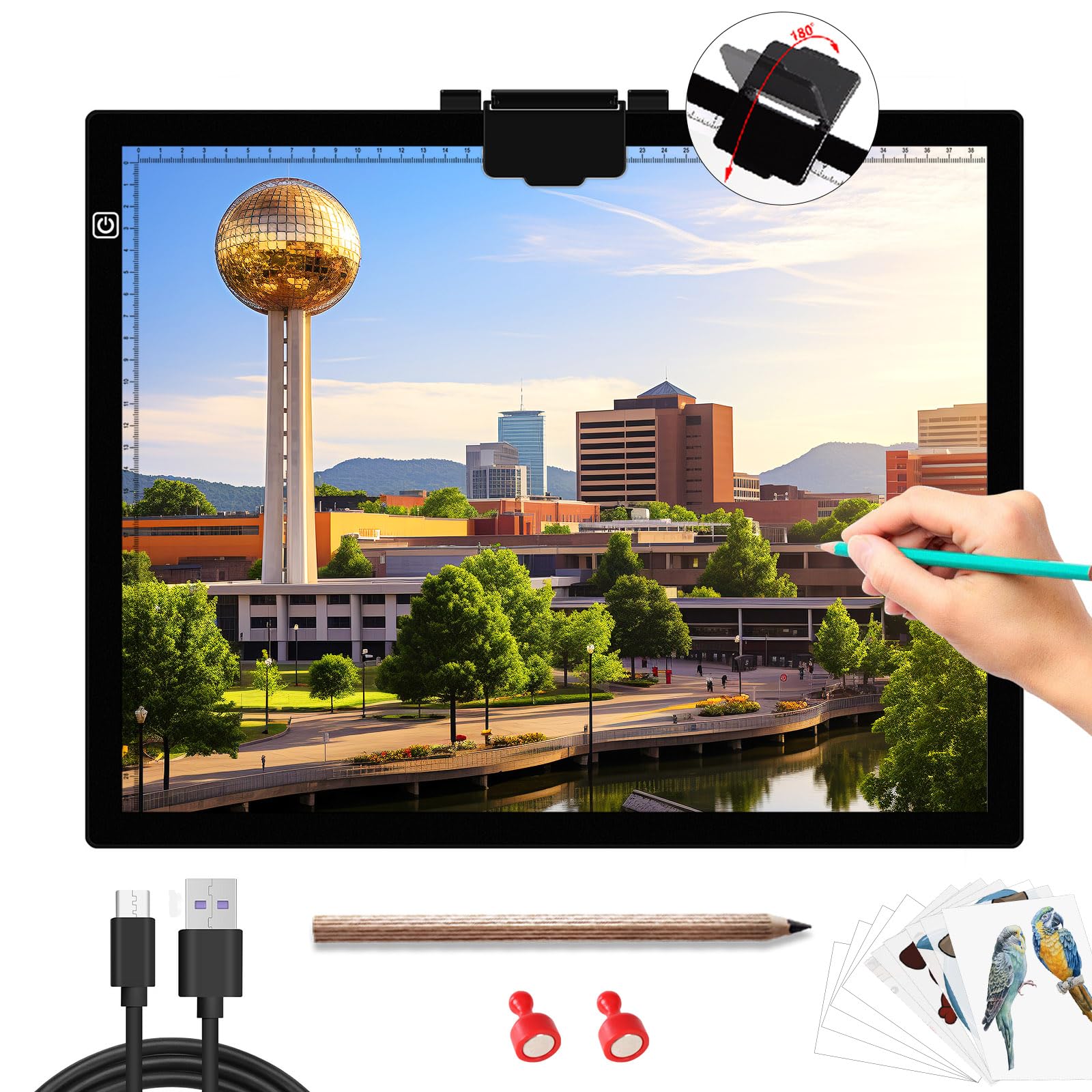A3 LED Light Pad Dimmable Drawing Board - Black A3-image-dd017e74-e3c2-43f9-bf60-faab3c0aa7be-116141
