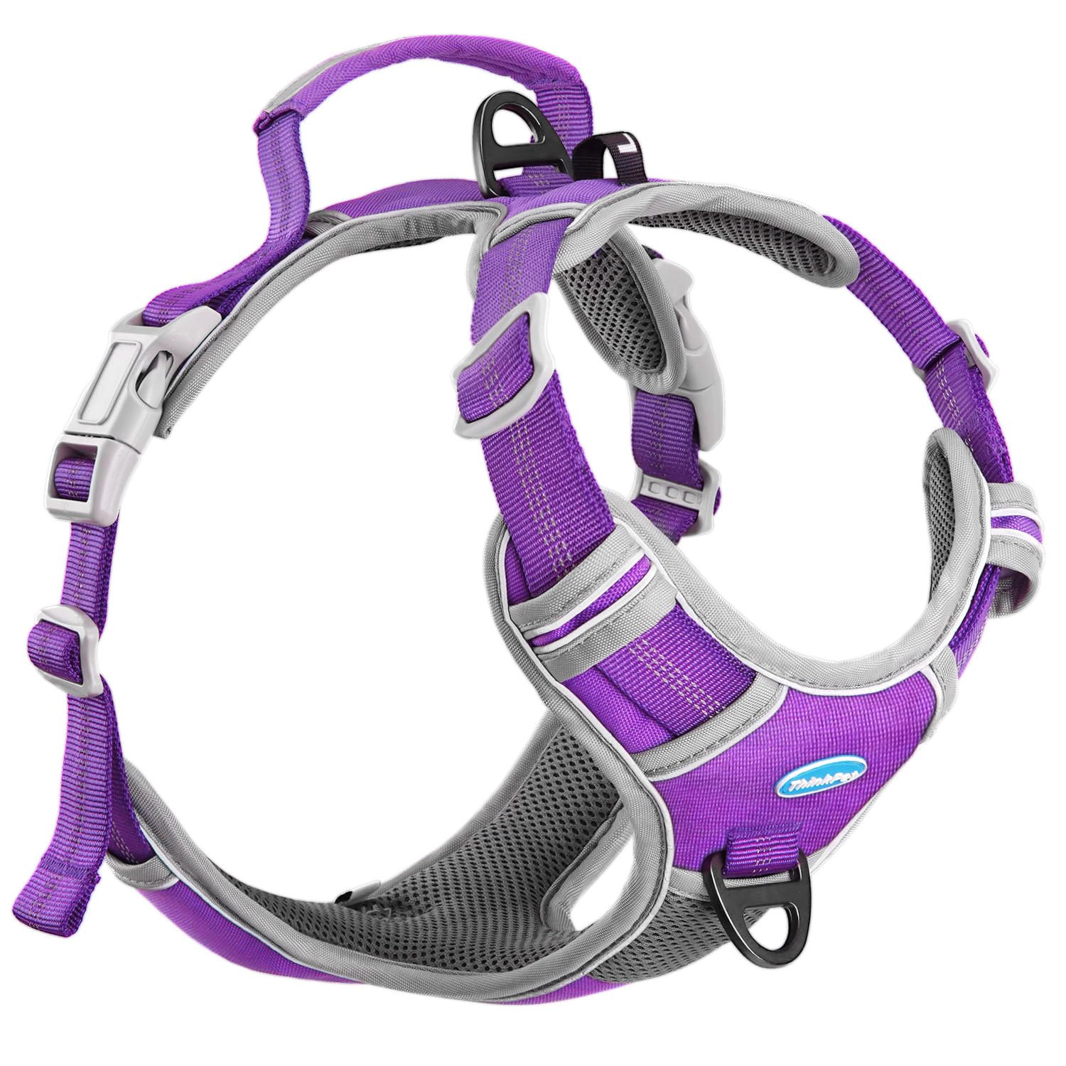No Pull Dog Harness Reflective - Neon Purple L-image-e9d3e75e-185e-4654-b395-8510dbc9ed43-107330