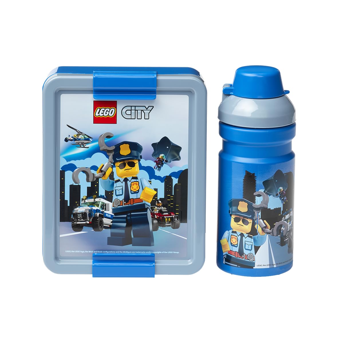 LEGO CITY LUNCH SET - Fun & Functional Bottle & Lunch 390ml Box Blue-image-ef20683d-6c11-449c-a448-ebb1e285b19e-62579