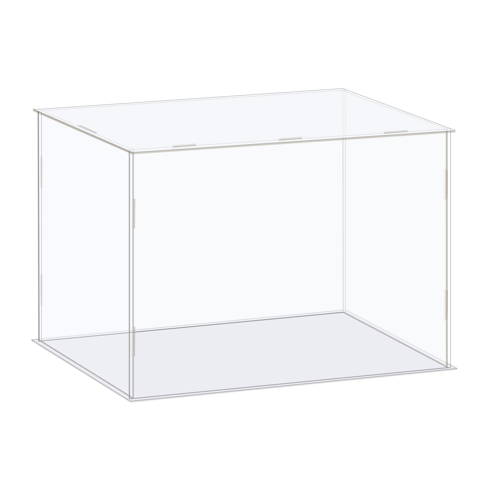 sourcing map Acrylic Display Case Clear Dustproof Box 31x16x16cm-image-fe7b7437-3a76-4da3-ac40-2ef70766c980-63141