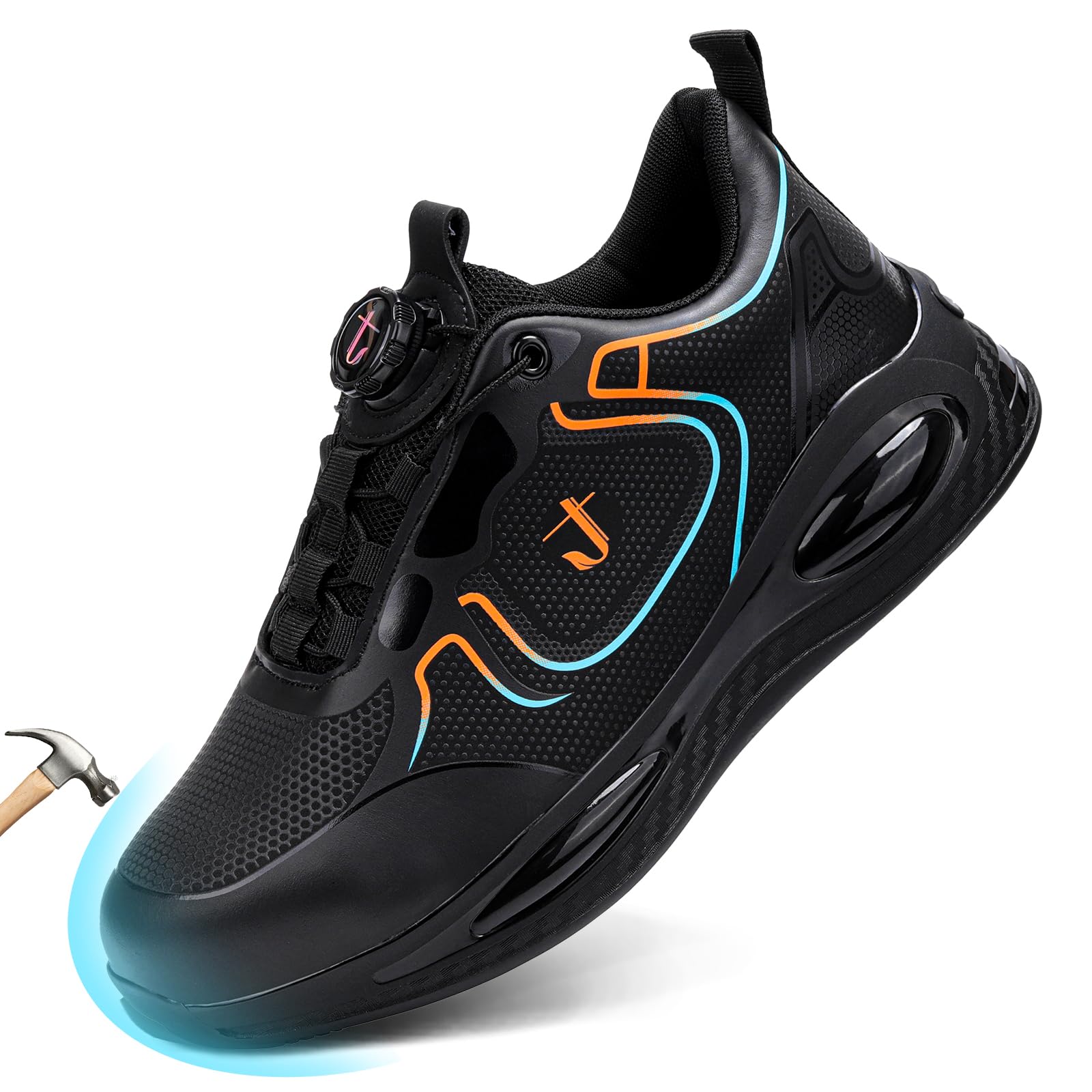 Men's Safety Trainers Steel Toe - Black UK 10-image-7d8b0a1f-4bc7-42b5-a574-f2dd0a449fba-105321